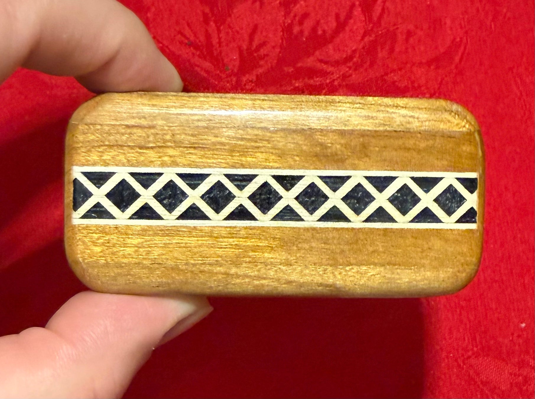 Inlaid Wood Secret Box