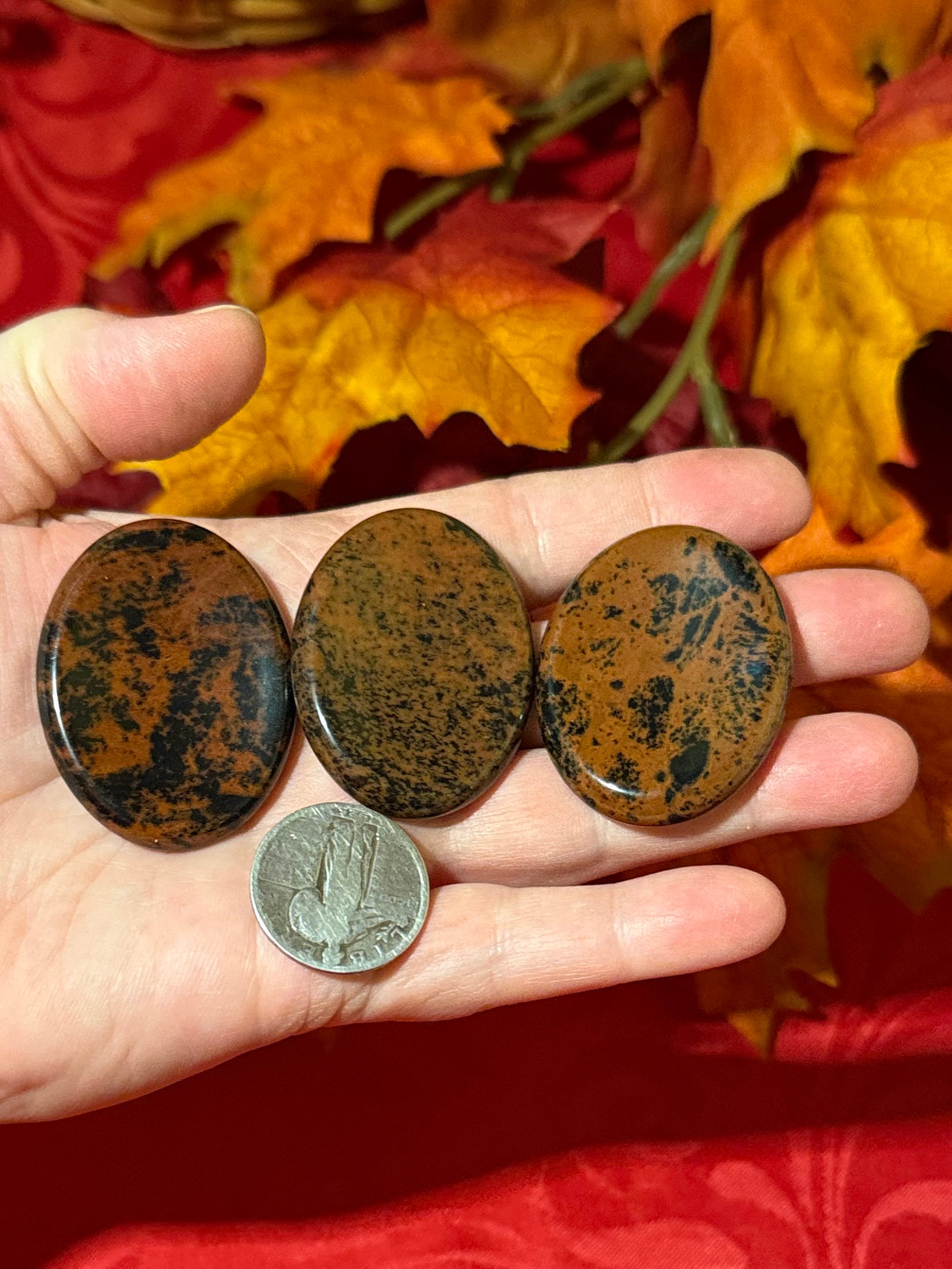 Mahogany Obsidian Worry Stone