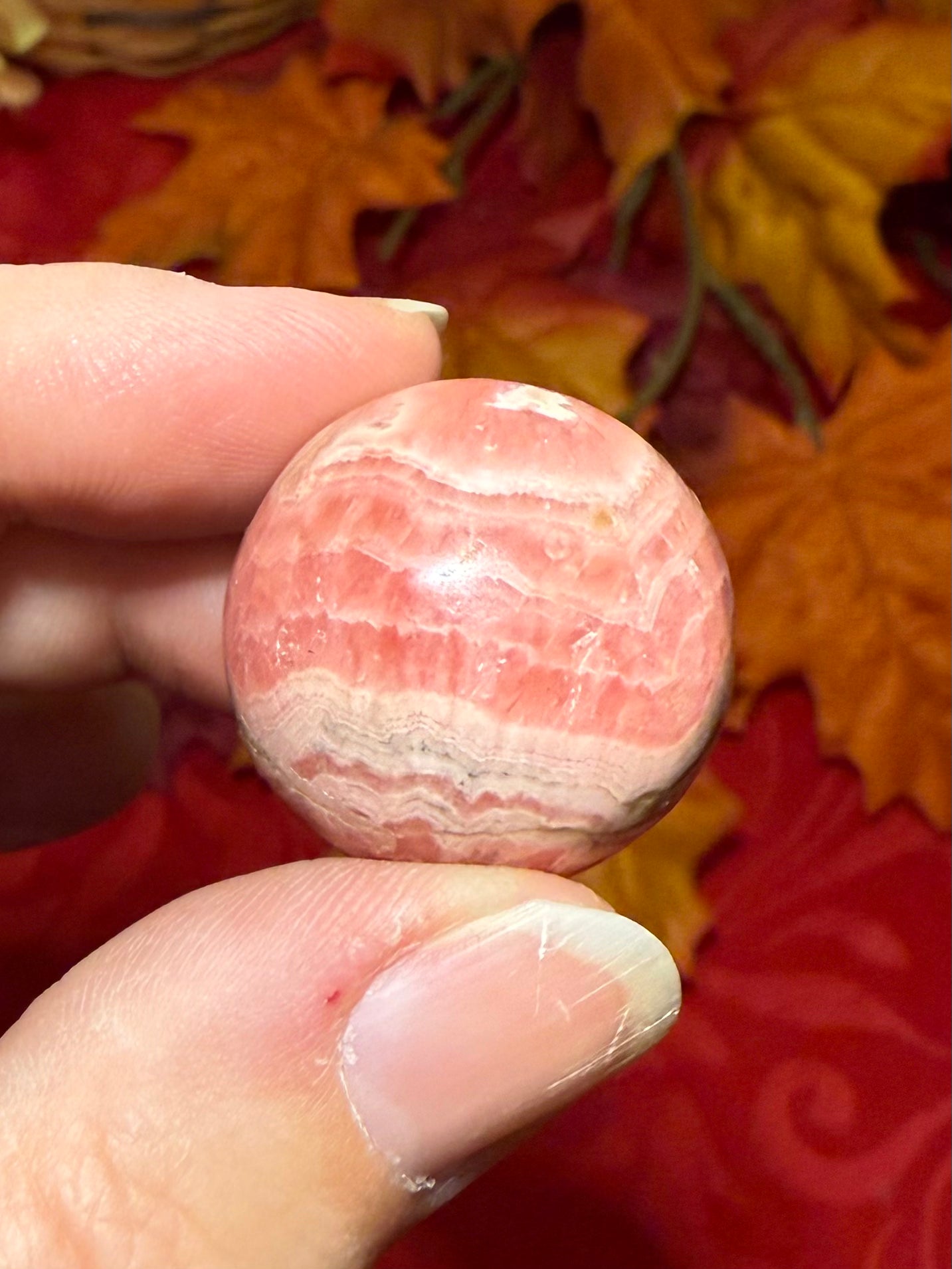 25mm Rhodochrosite Sphere