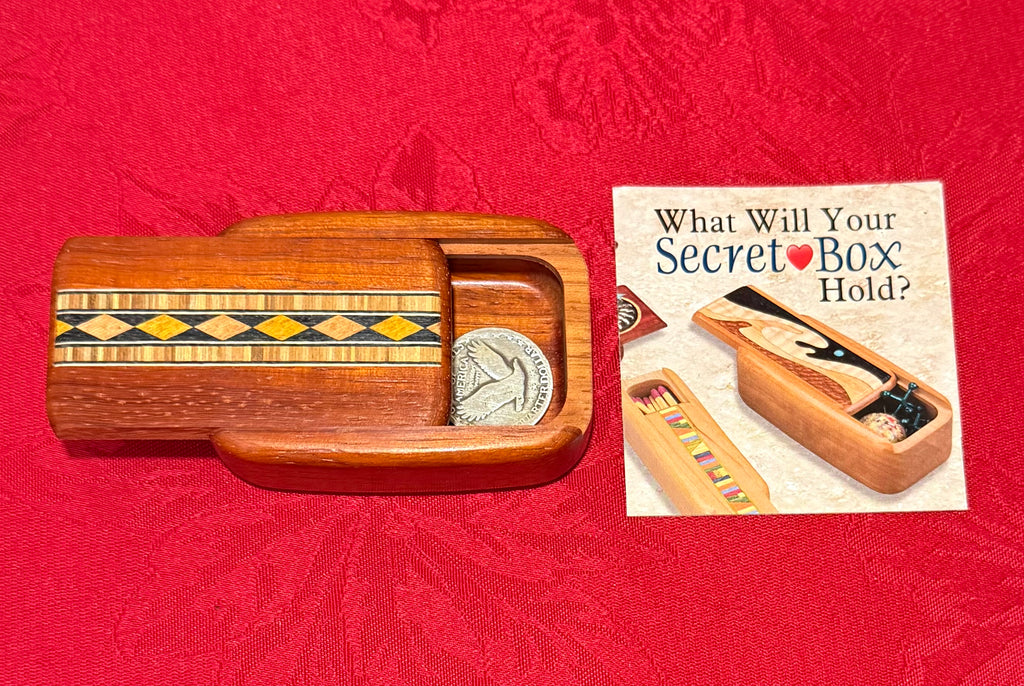 Inlaid Wood Secret Box