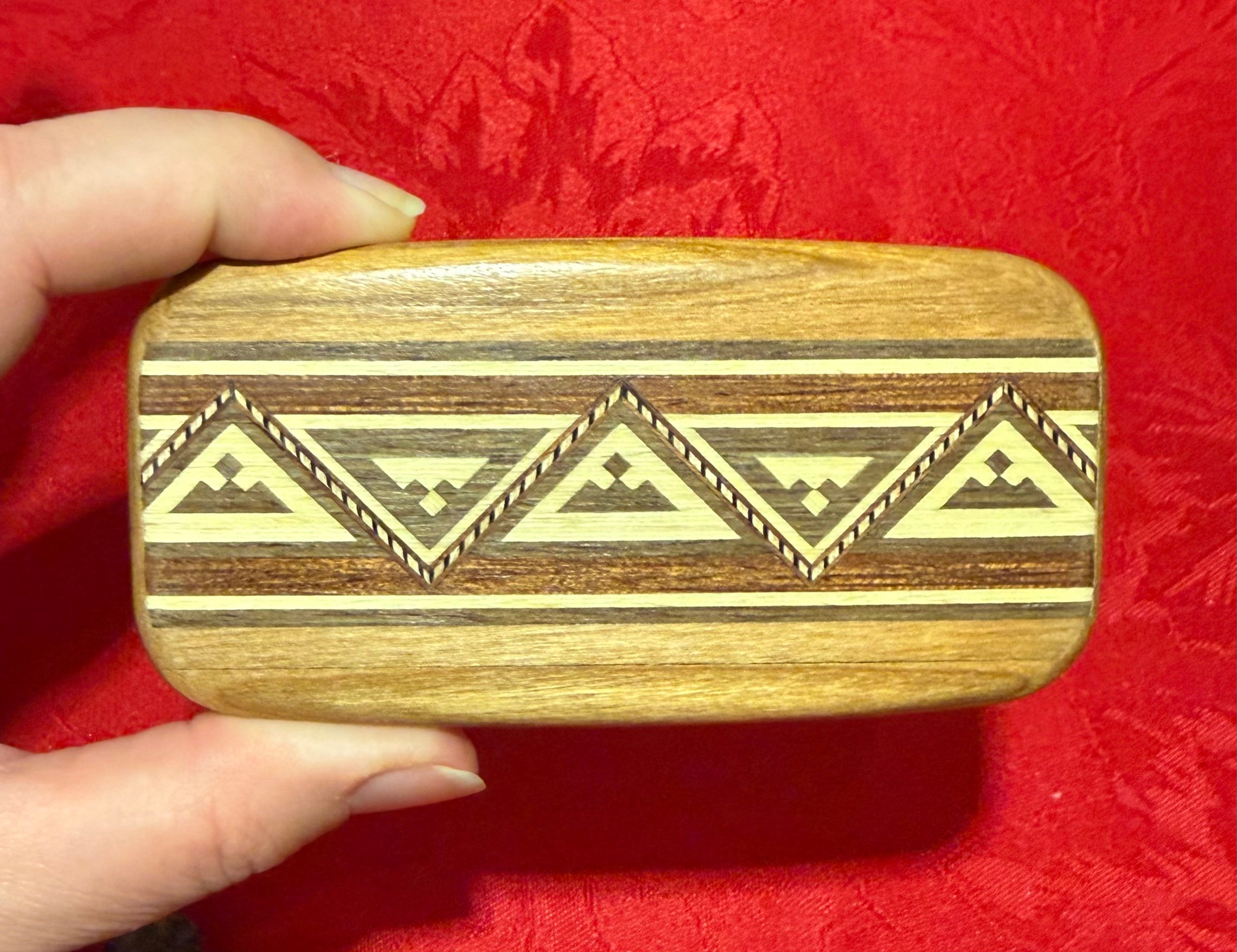 Inlaid Wood Secret Box