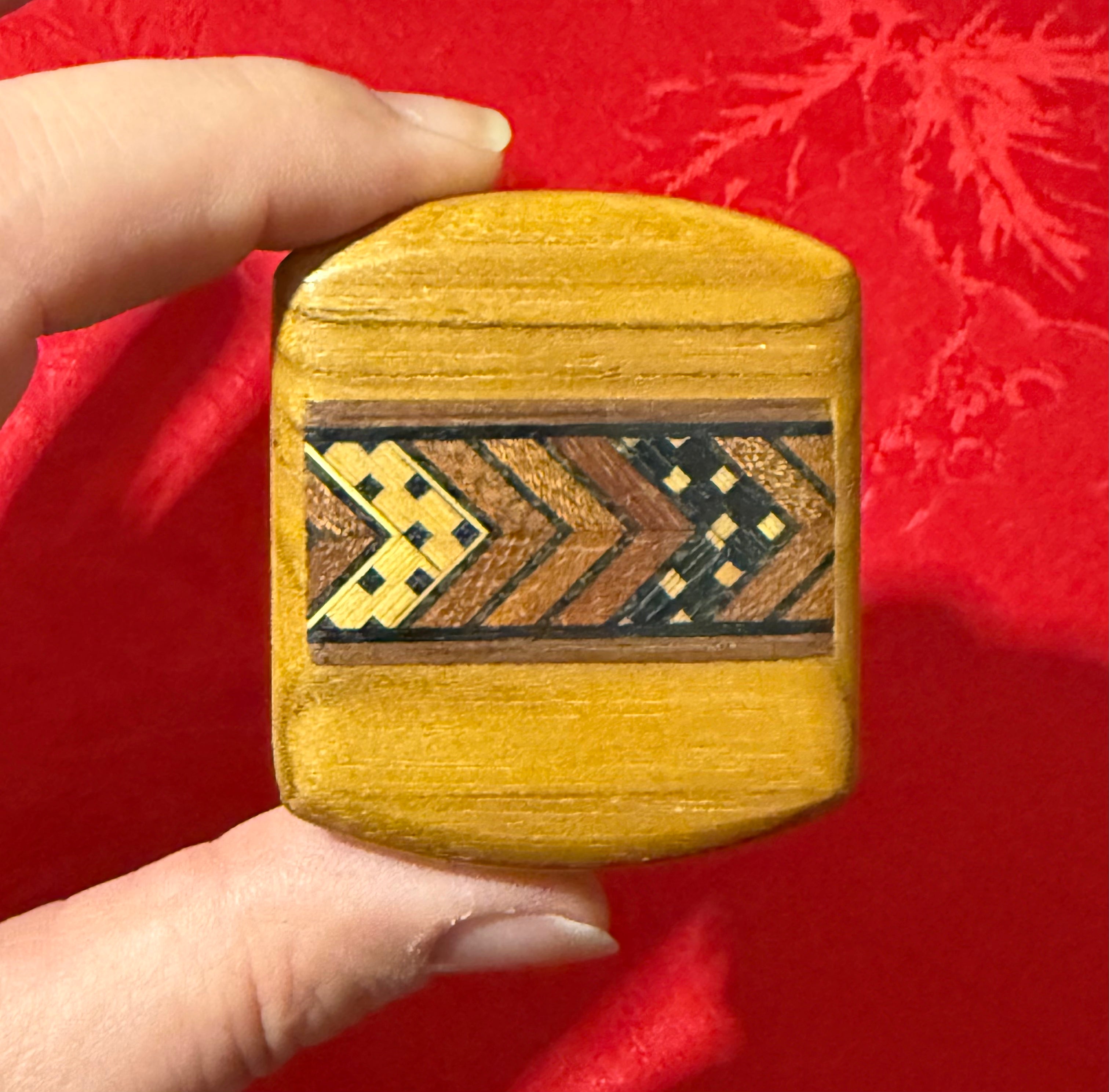 Inlaid Wood Secret Box