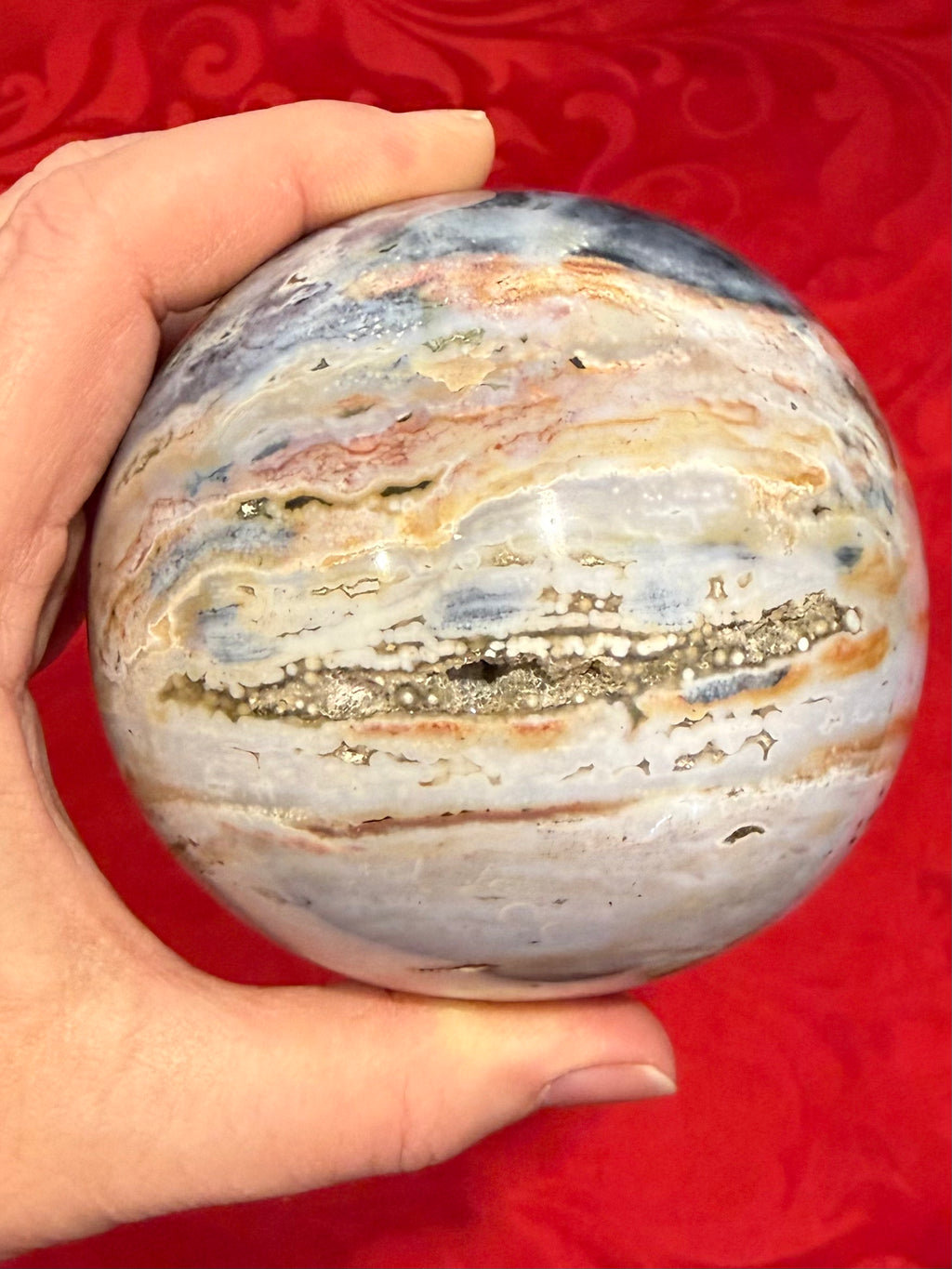 85mm Ocean Jasper Sphere
