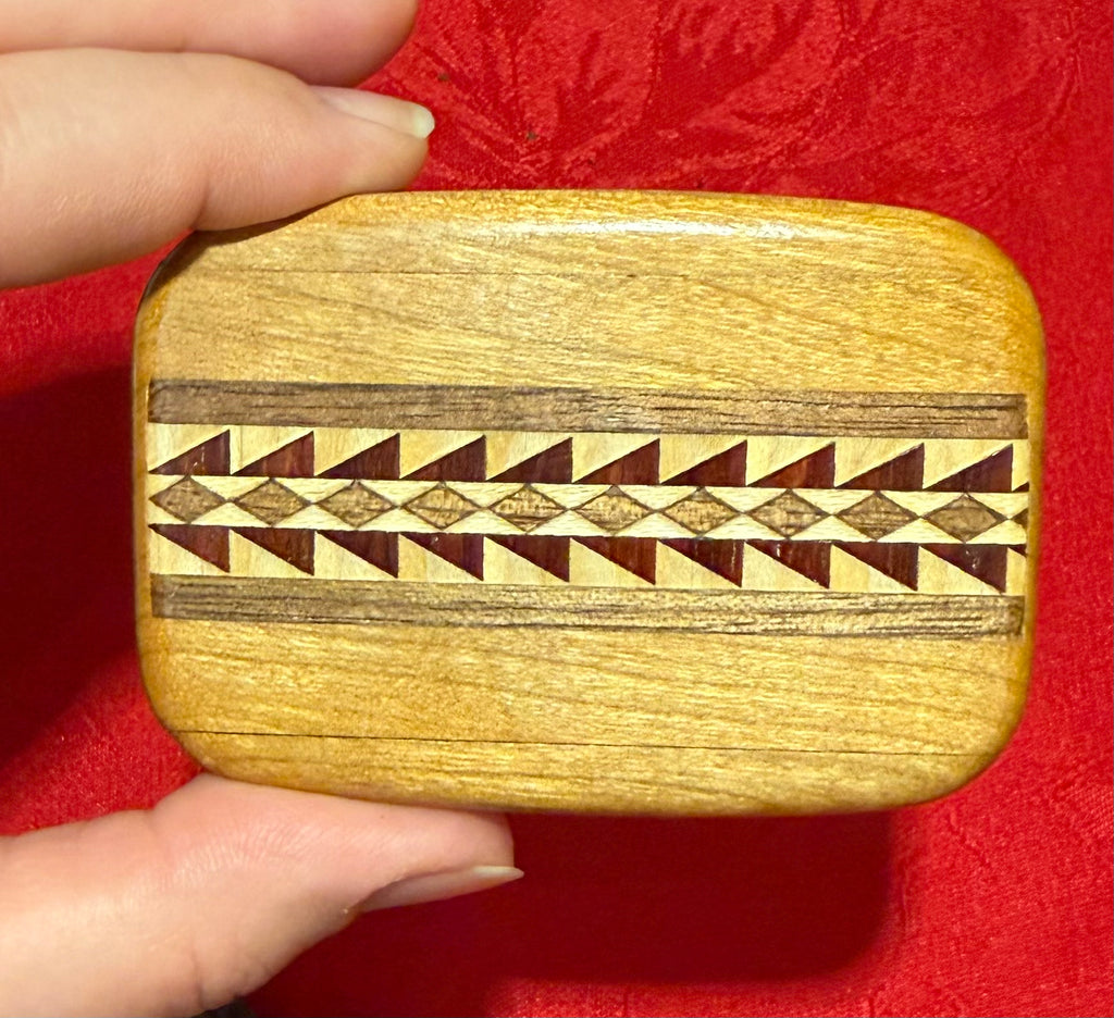 Inlaid Wood Secret Box