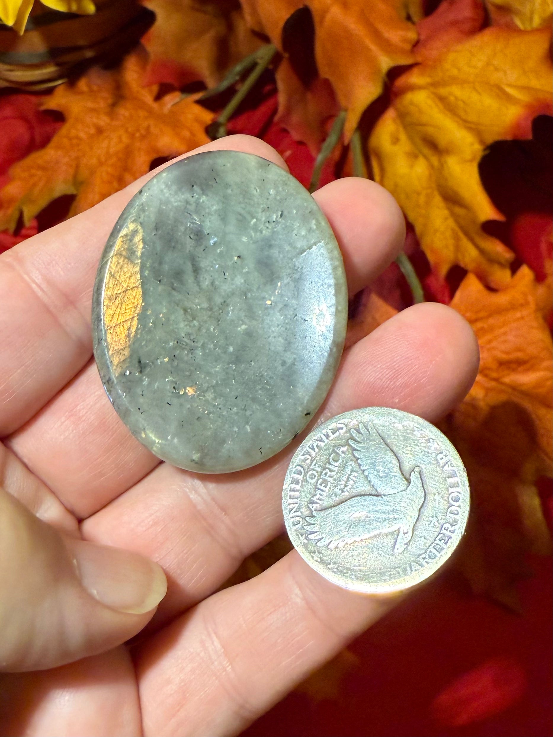 45mm Labradorite Worry Stone