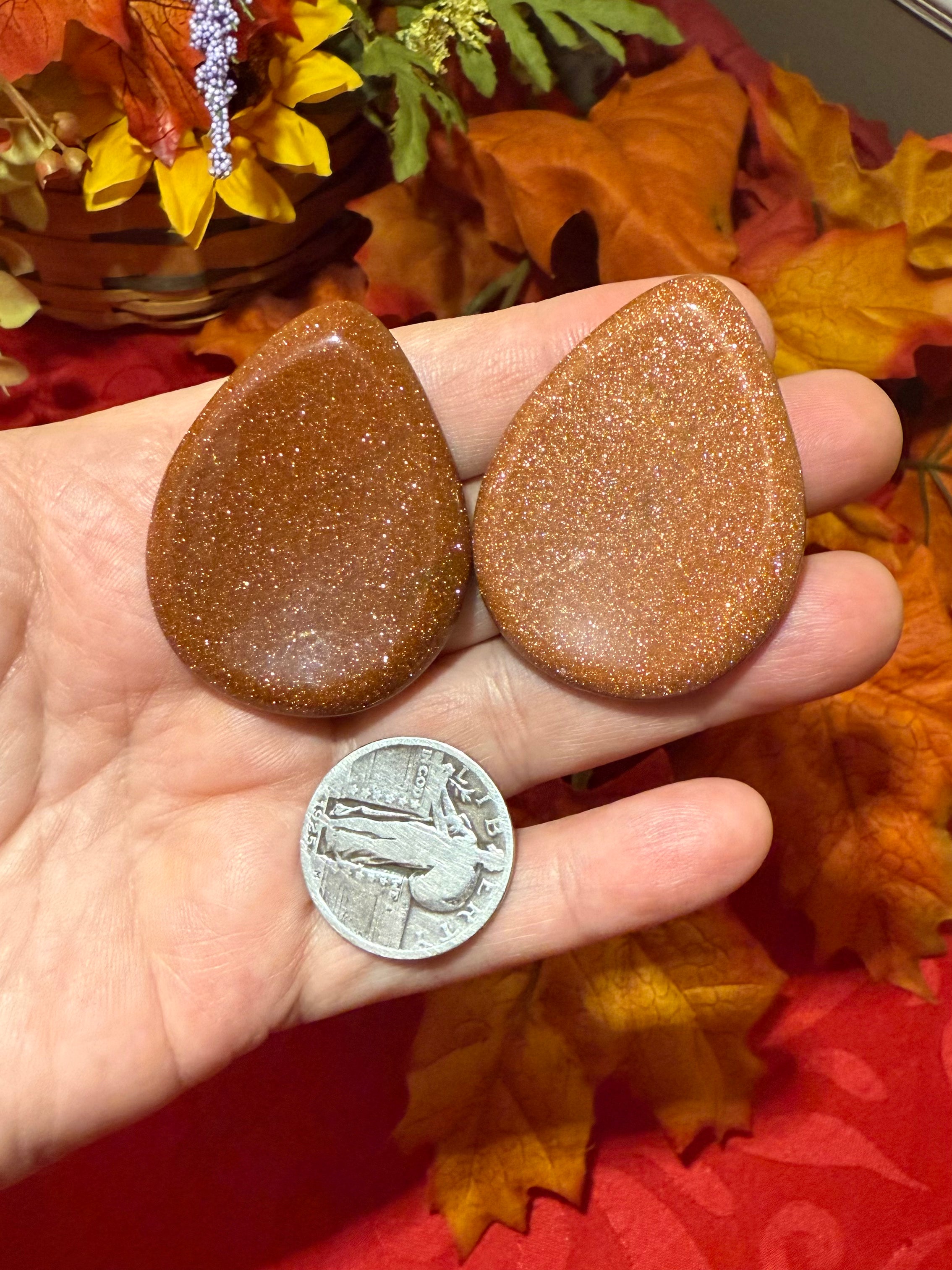 Goldstone Worry Stone