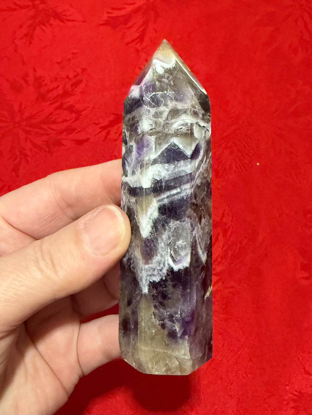 4” Chevron Amethyst Standing Point