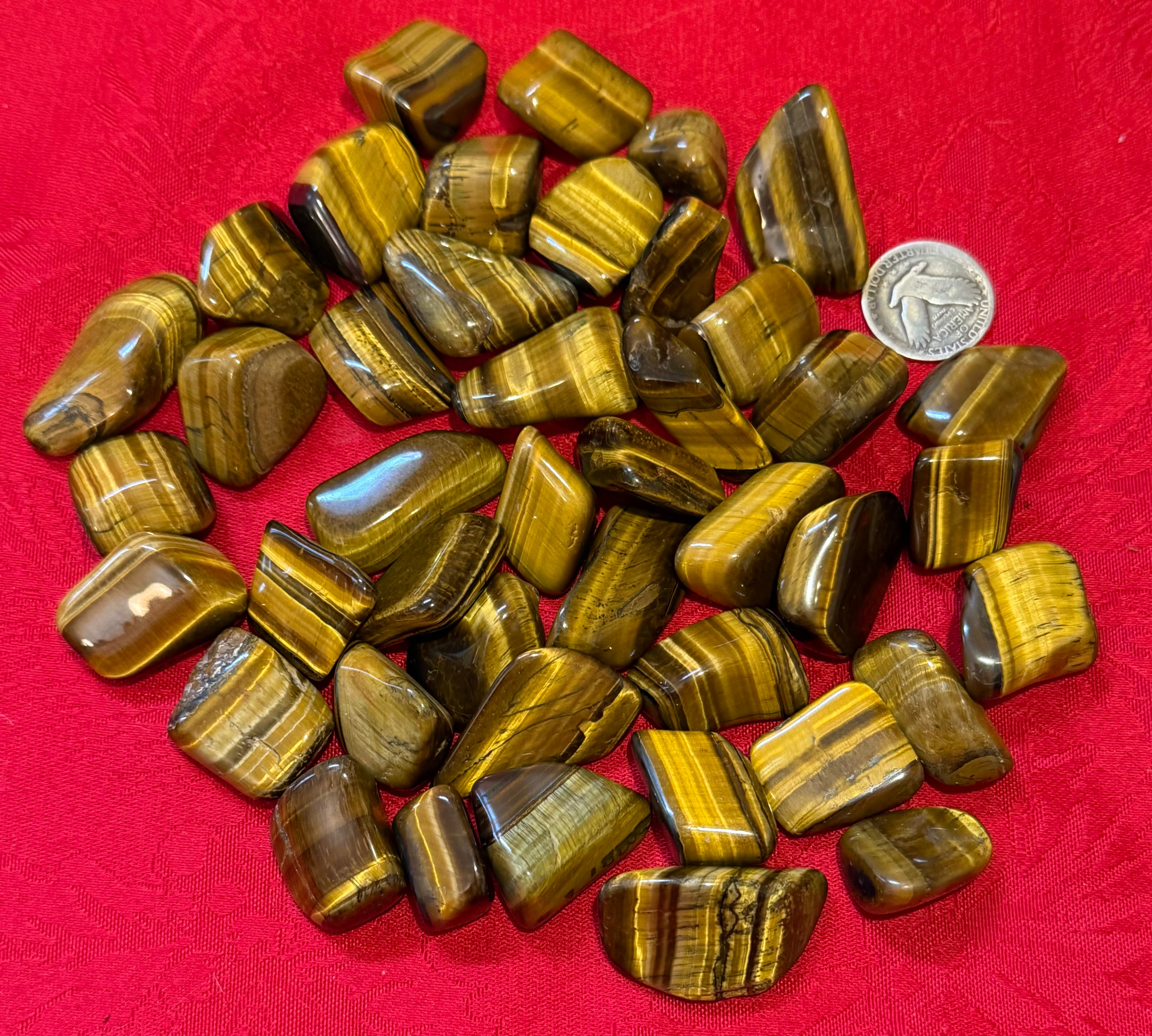 Tigerseye (Gold) Tumbled Polished Stone