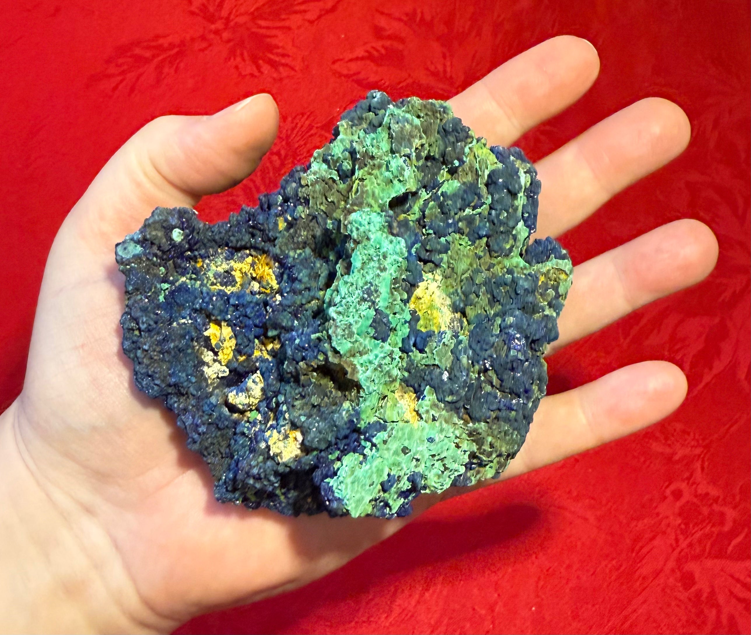4” Malachite Azurite Natural Specimen