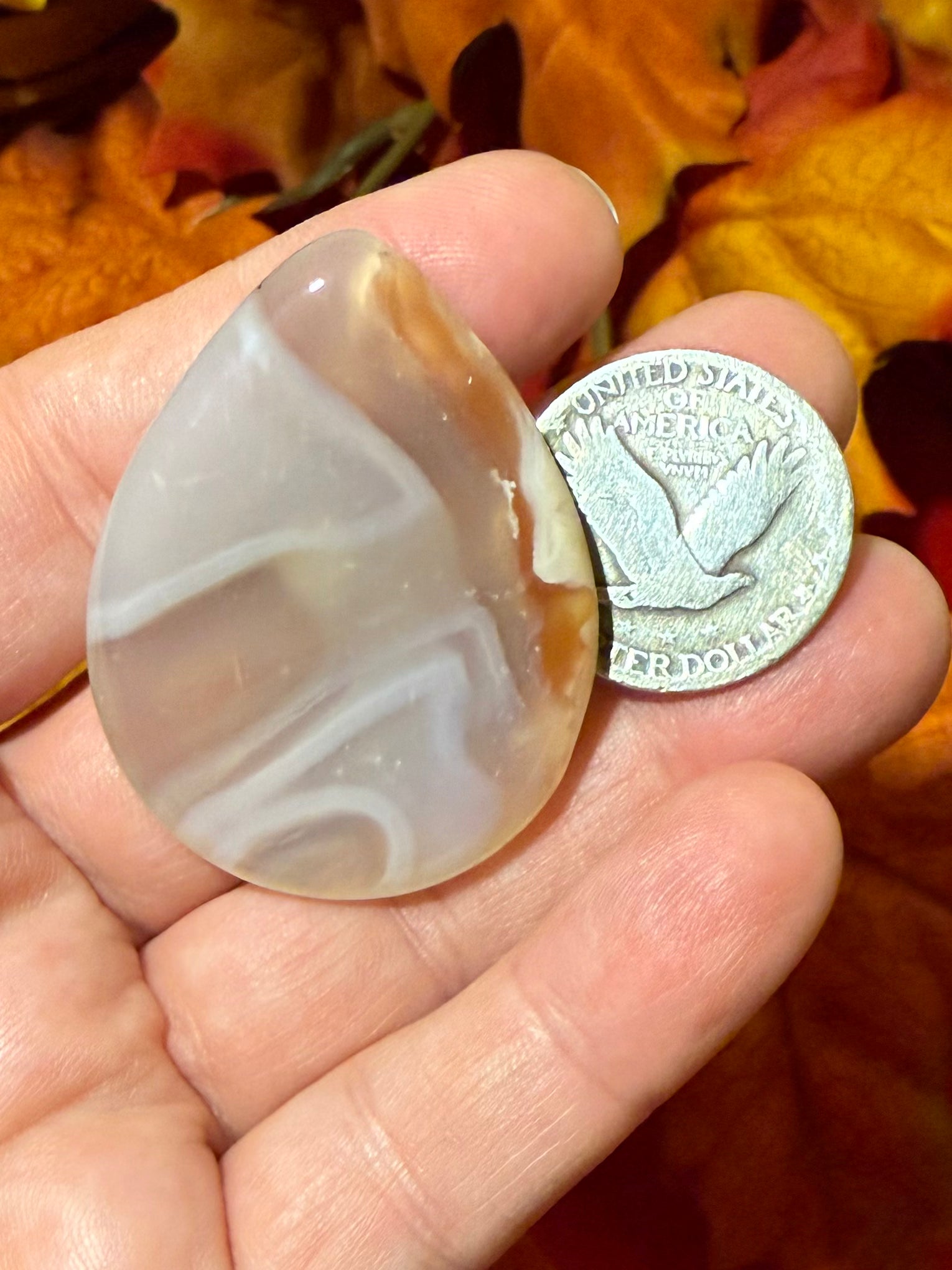Carnelian Agate Worry Stone