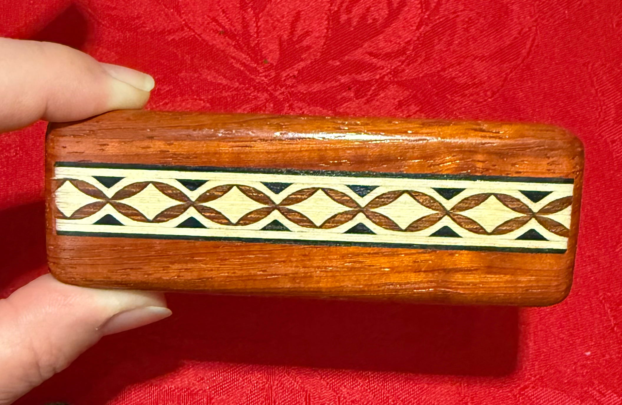 Inlaid Wood Secret Box
