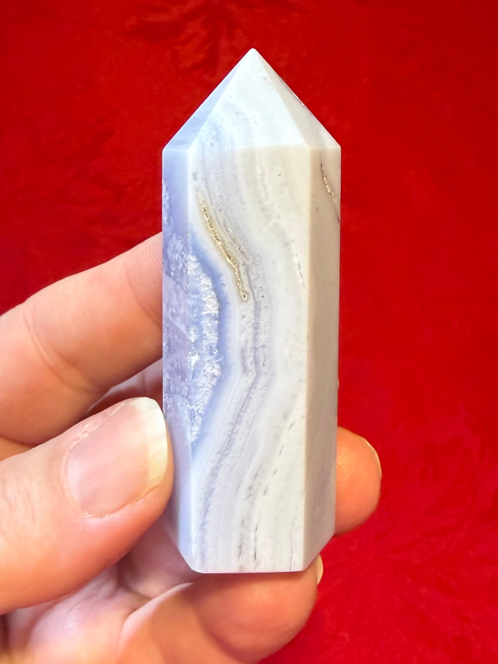 2.5” Blue Lace Agate Standing Point