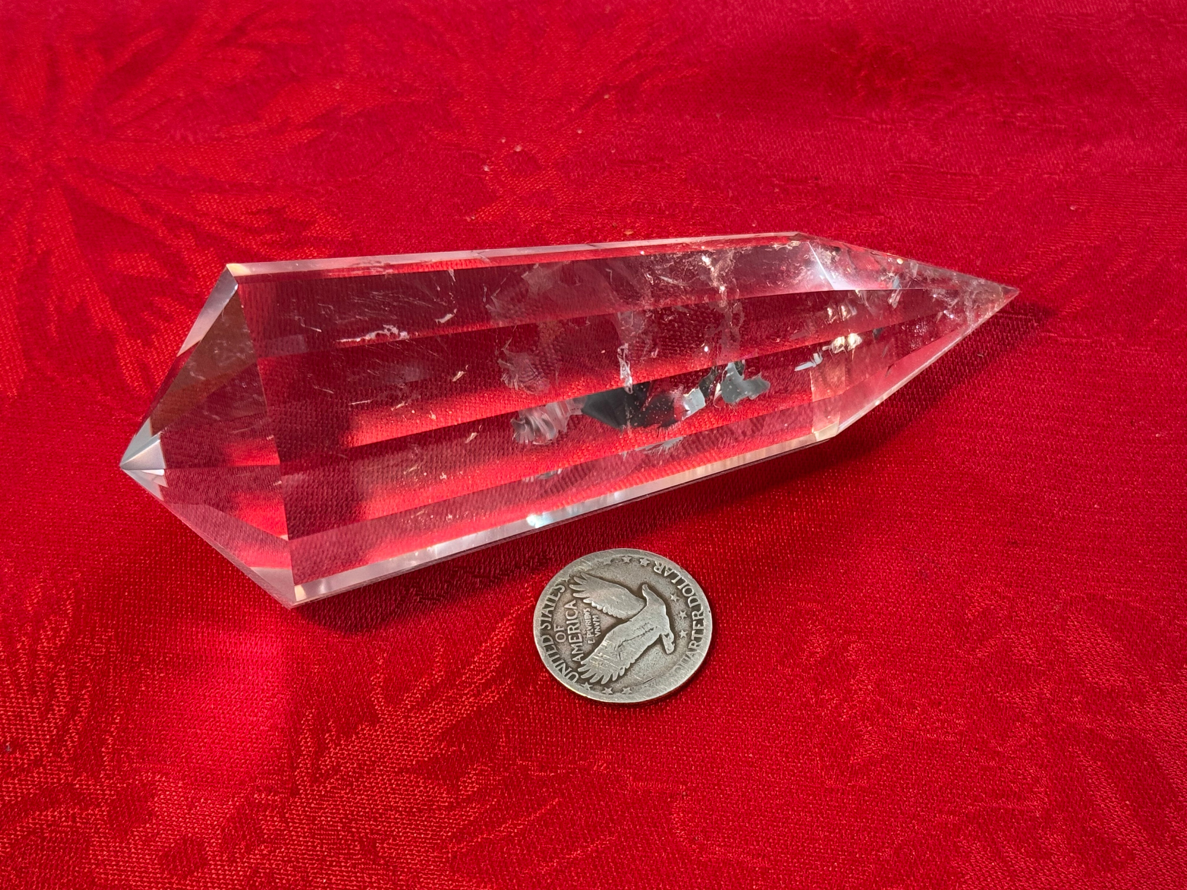 5” Clear Quartz Vogel DT Point