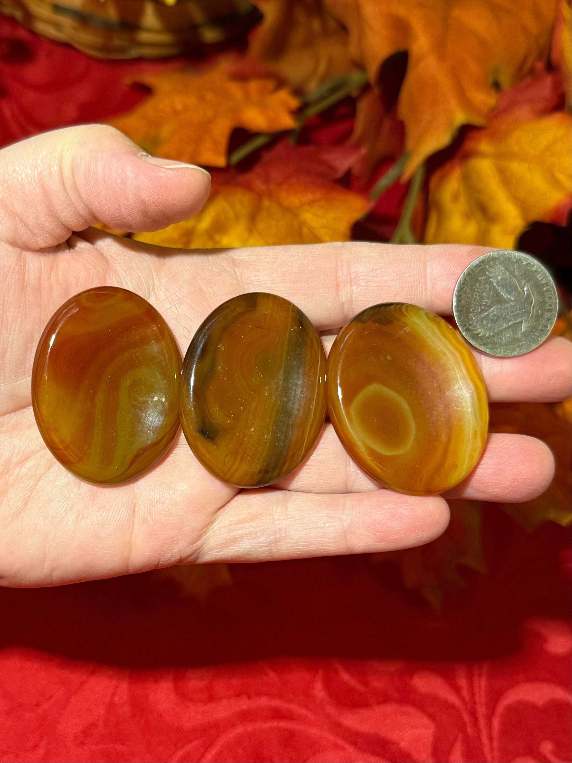 Carnelian Agate Worry Stone