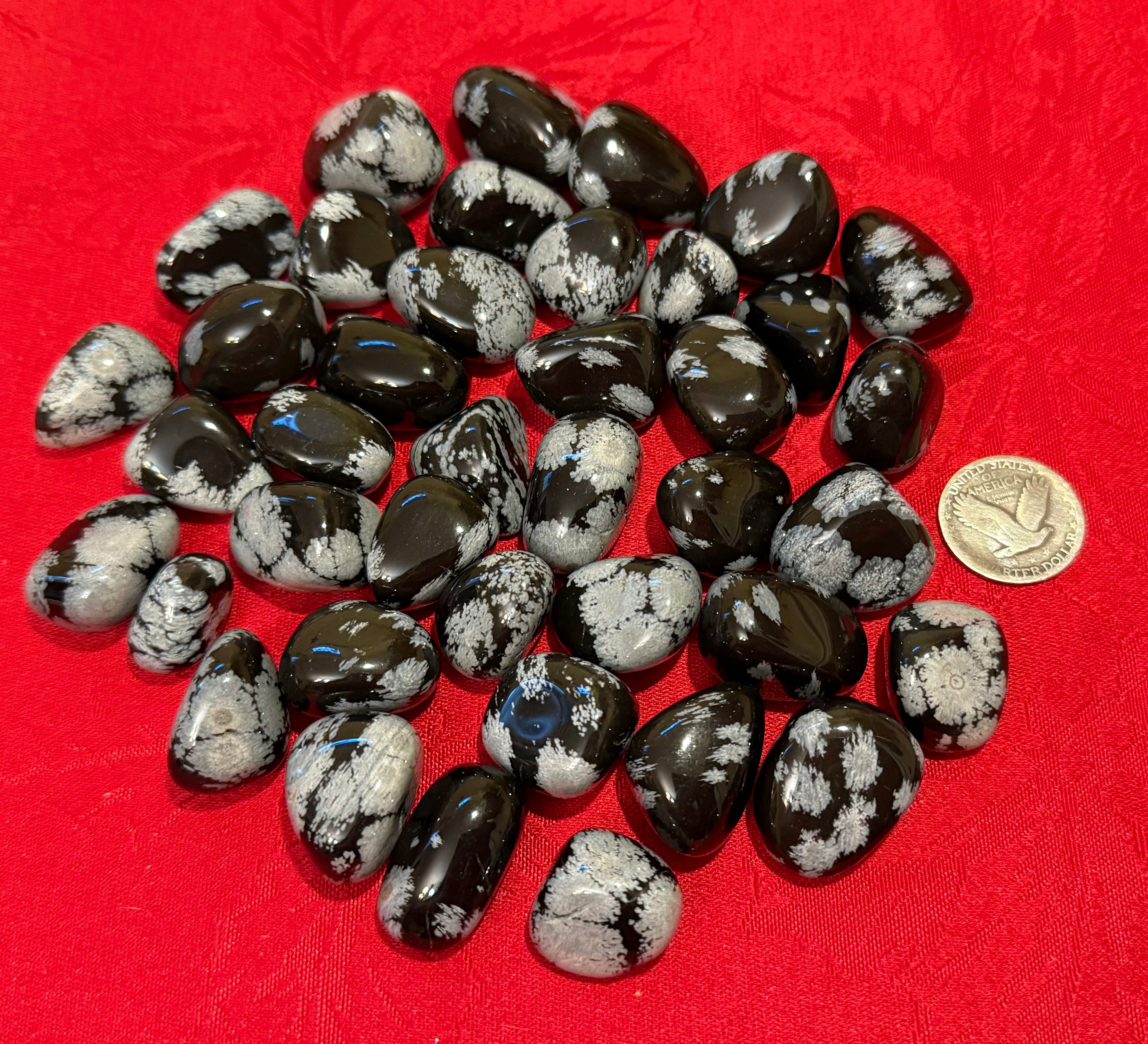 Snowflake Obsidian Tumbles