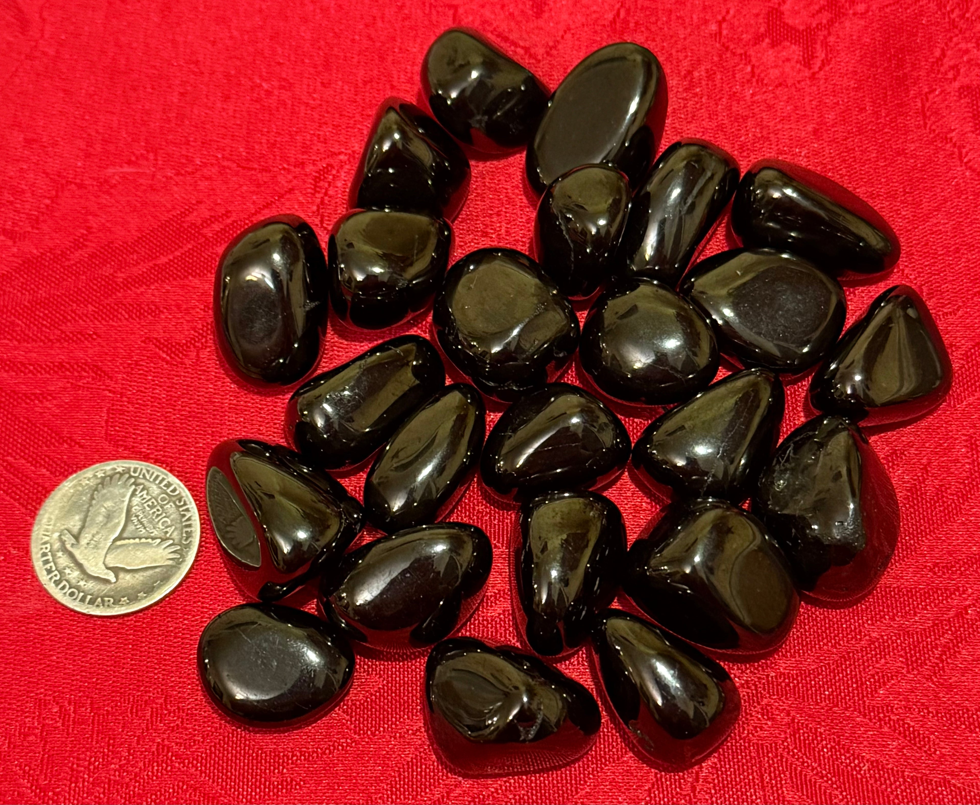 Jet Tumbled Polished Stone