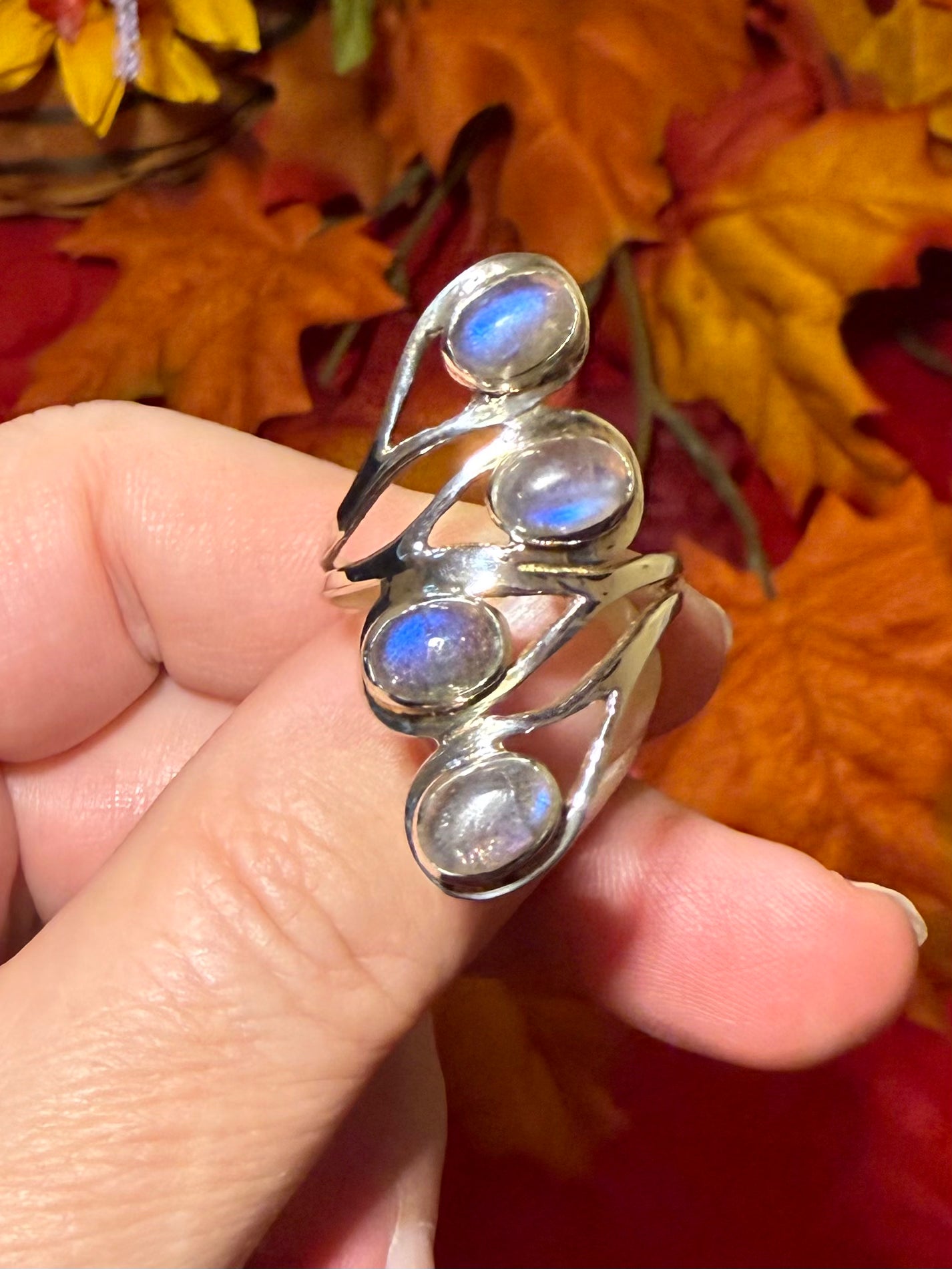 Labradorite Sterling Silver Ring, size 10, 40.00