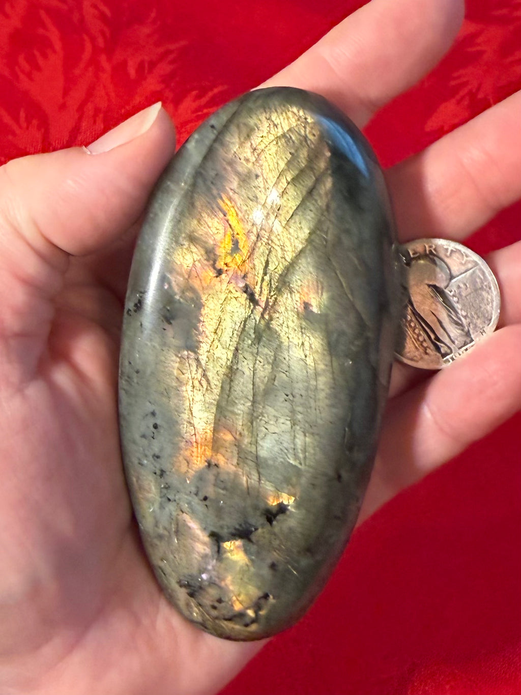 4” Labradorite Palm Stone