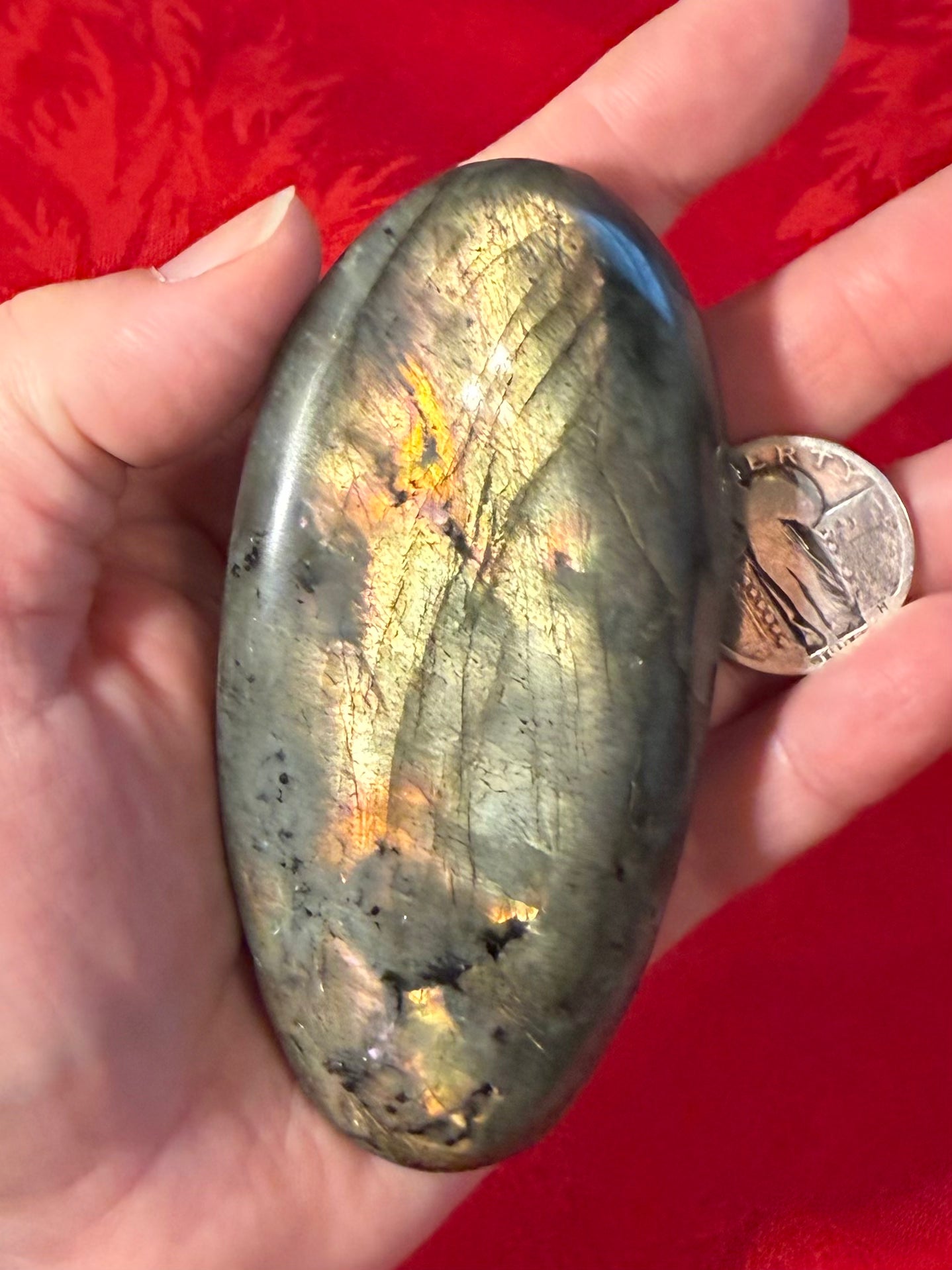 4” Labradorite Palm Stone