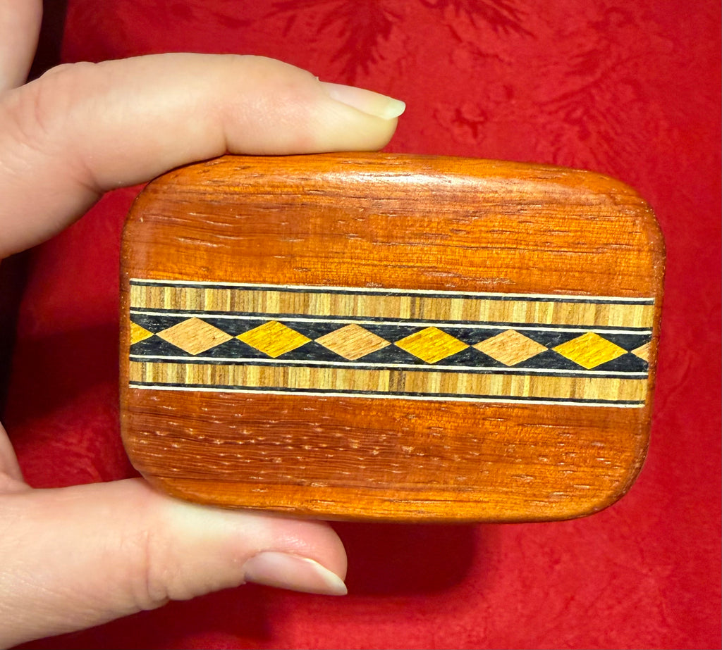 Inlaid Wood Secret Box