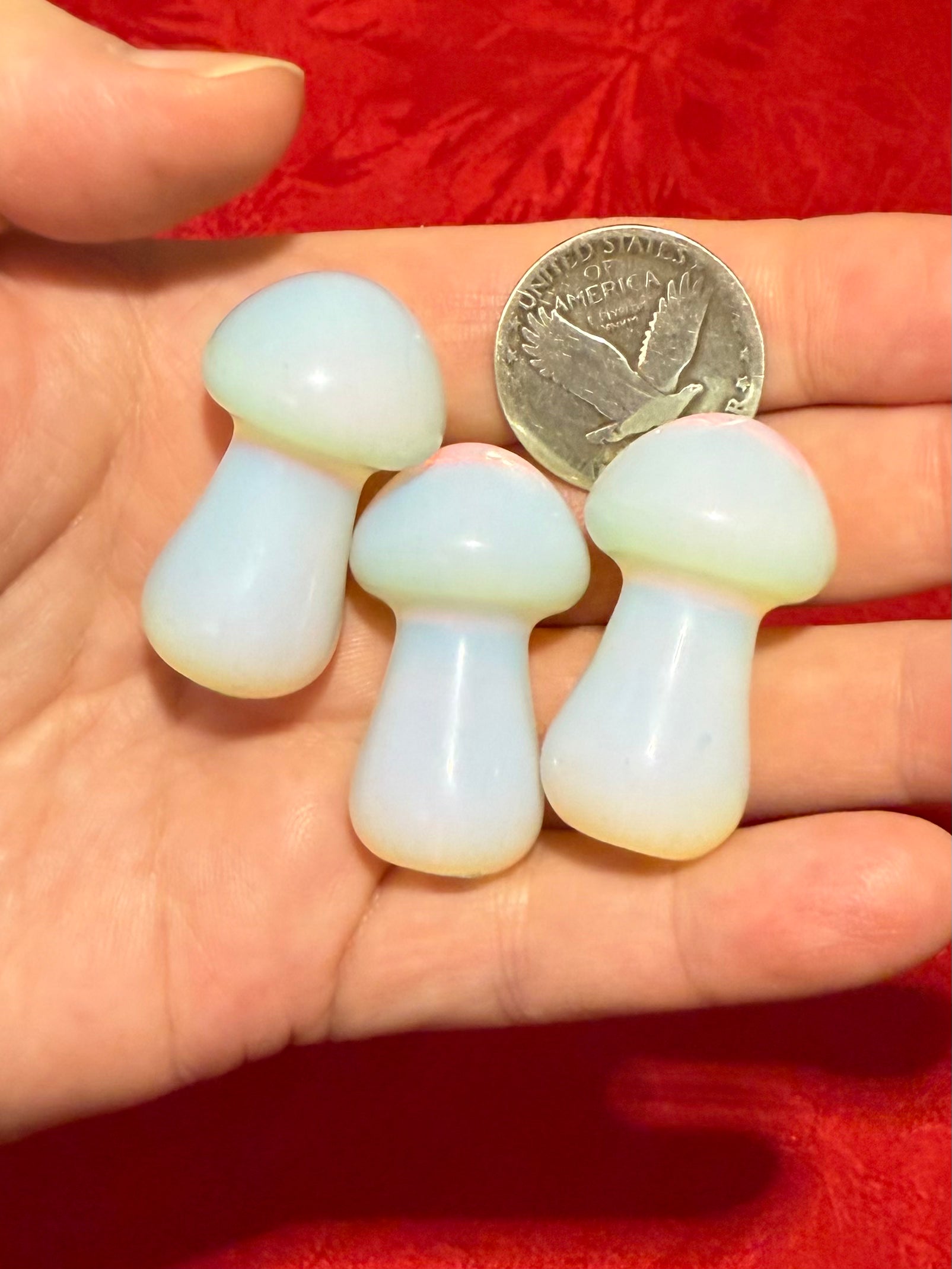 37mm Opalite Mushroom