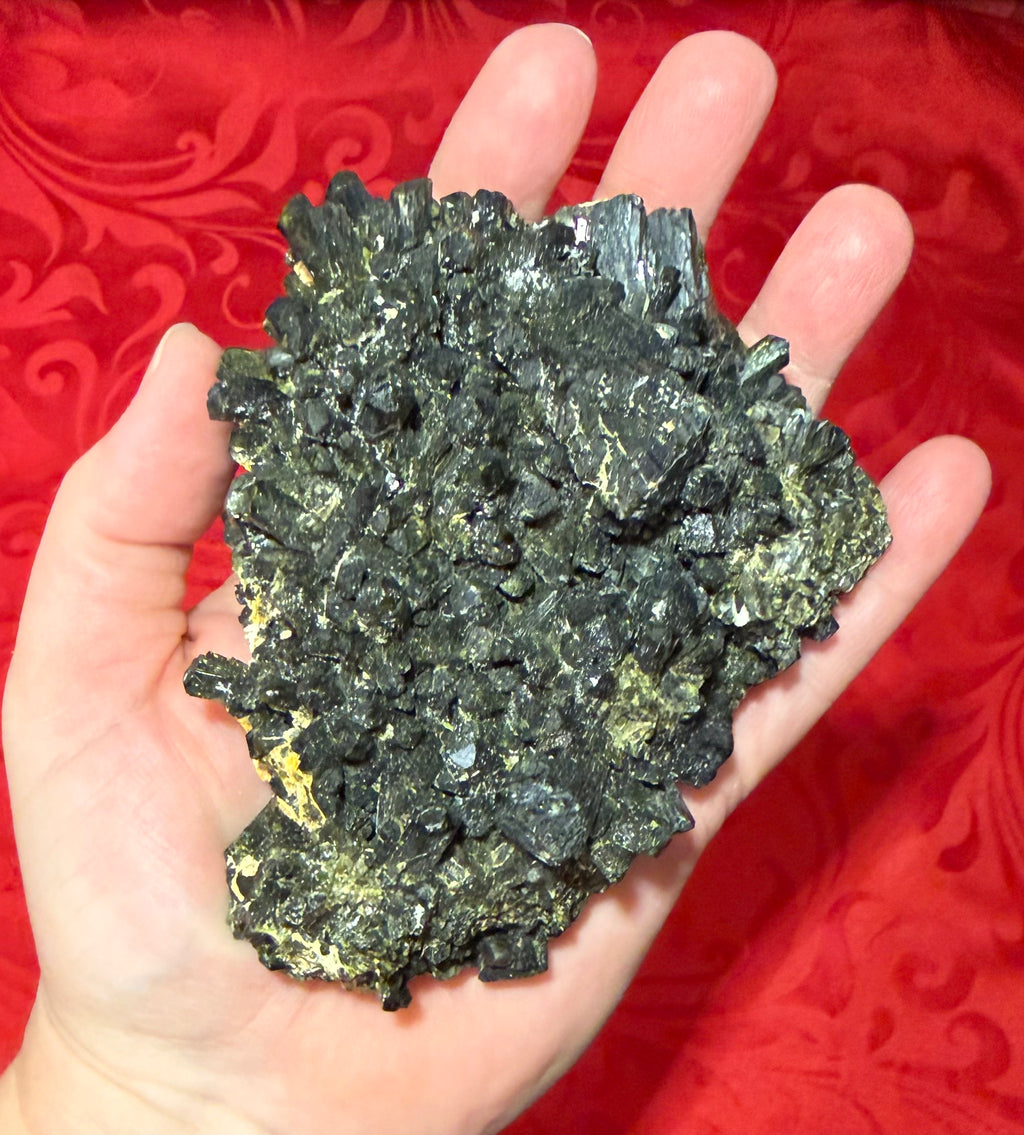 4” Prehnite with Epidote Crystal Cluster