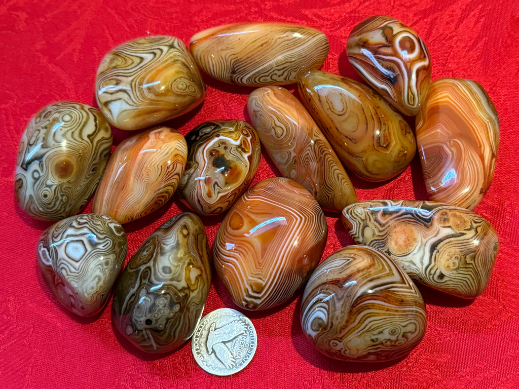 Sardonyx Polished Palm Stone
