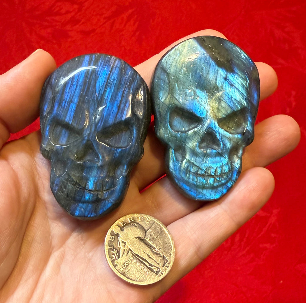 2.25” Labradorite Skull Cabochon Cameo