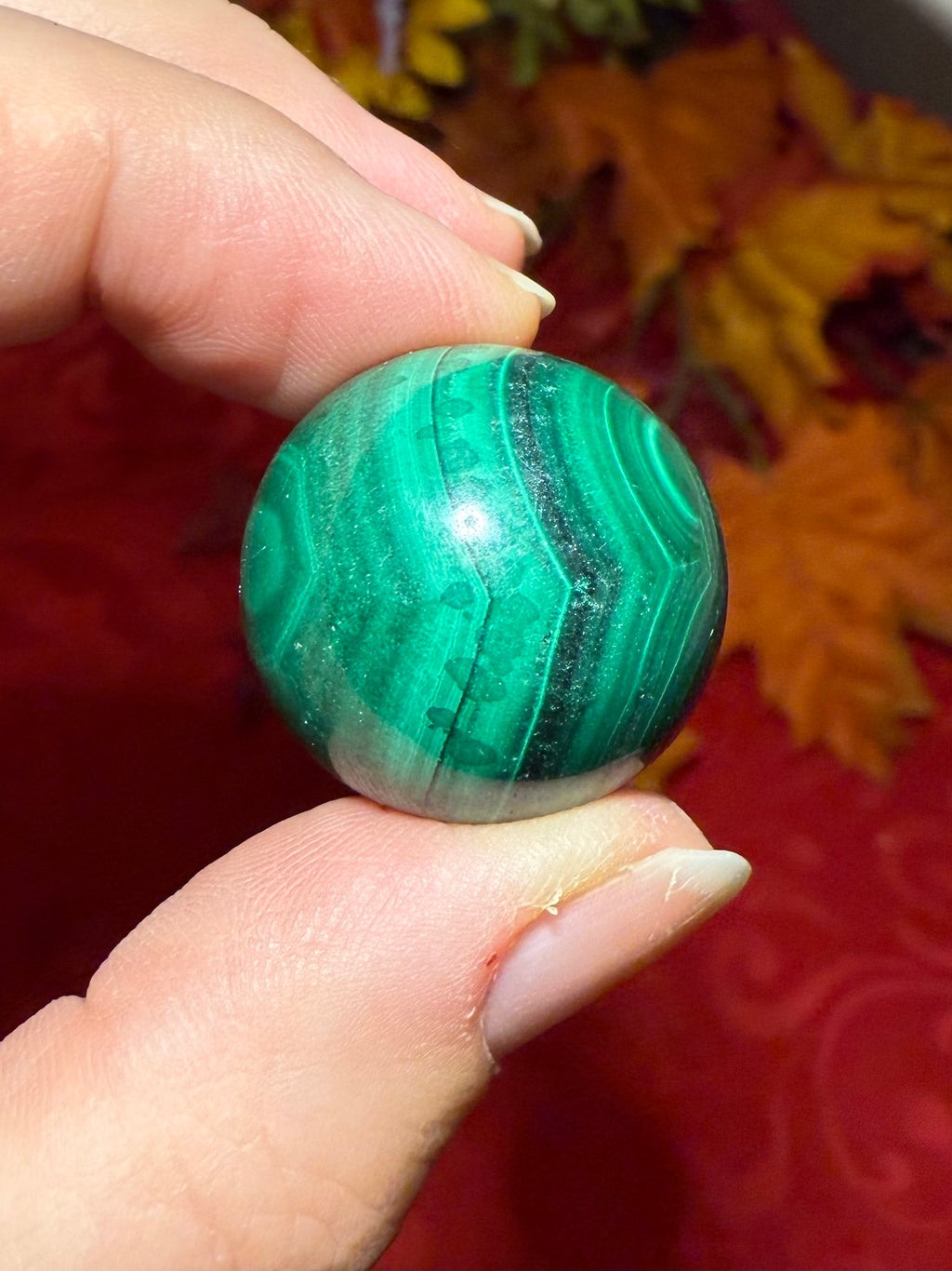 24mm Malachite Sphere