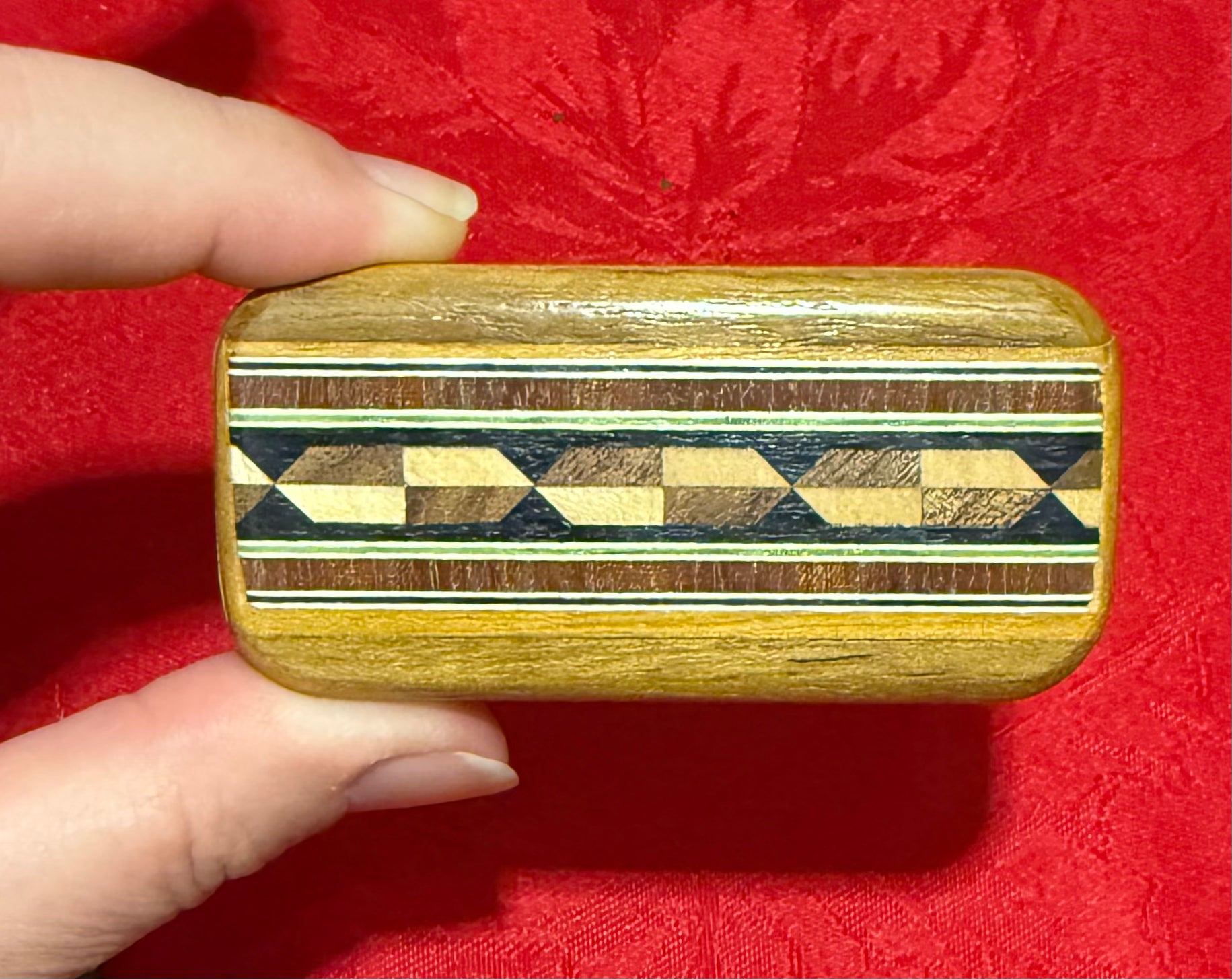 Inlaid Wood Secret Box