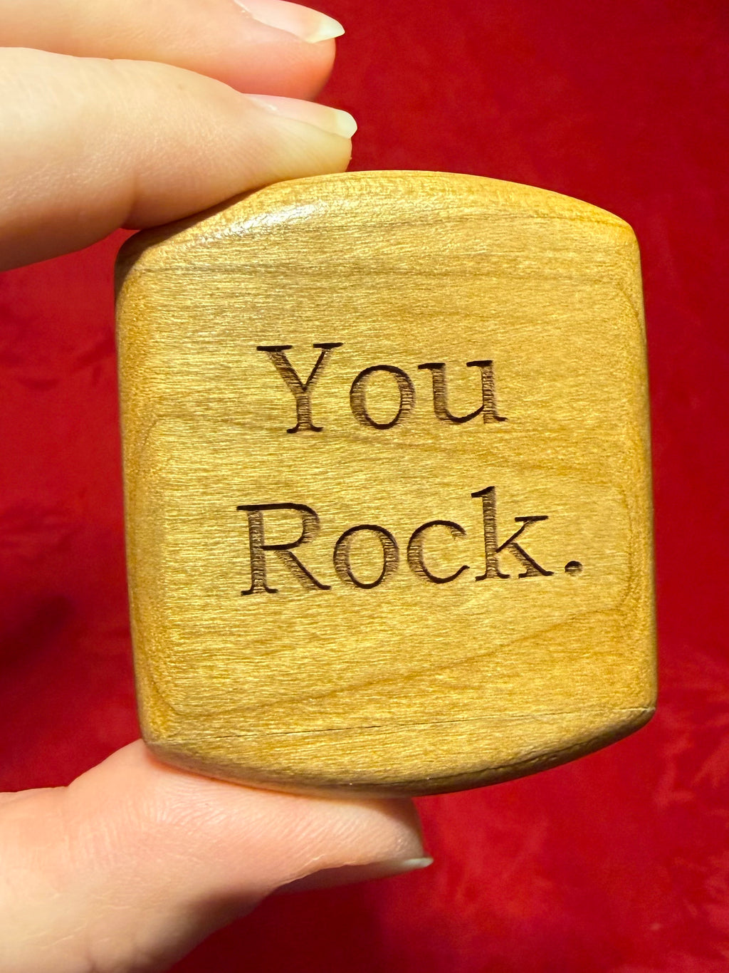 Wooden Secret Box “You Rock”