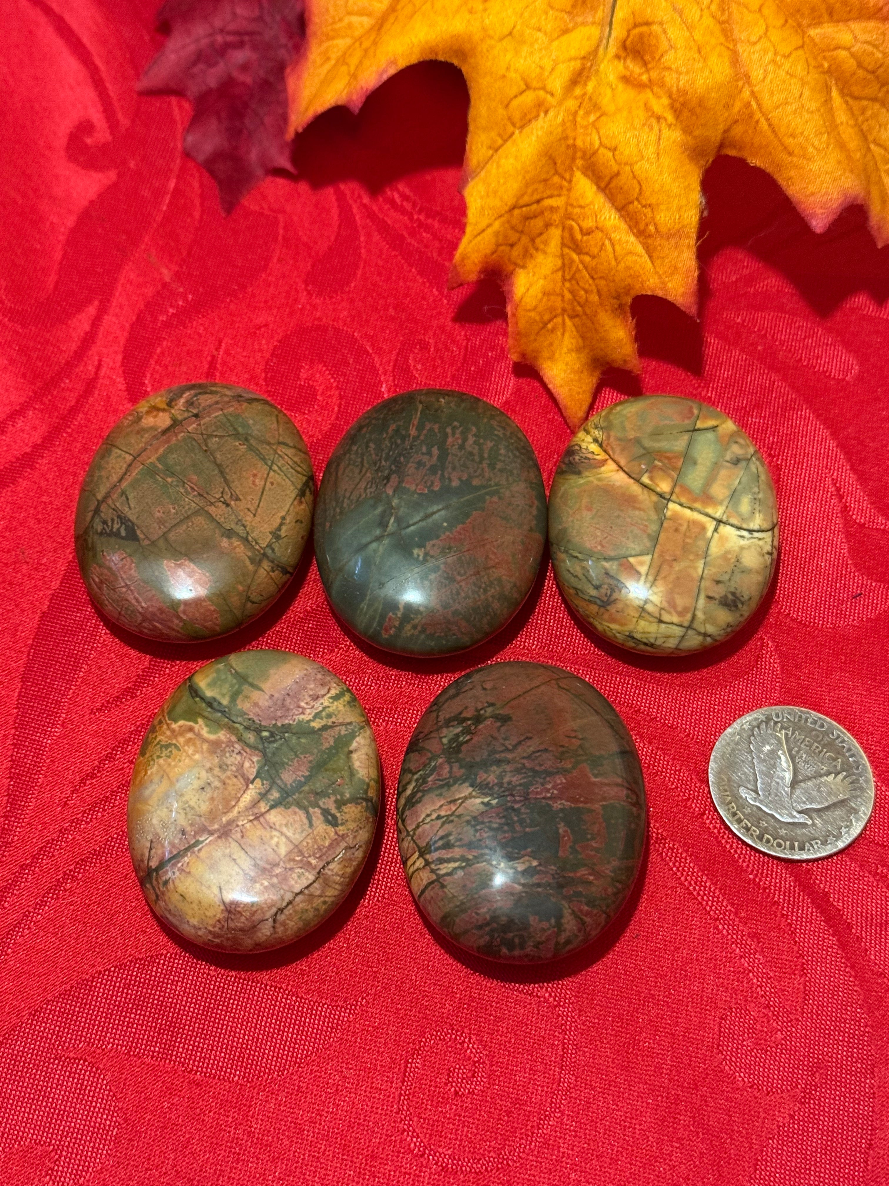 Cherry Creek Jasper Pillow Palm Stone