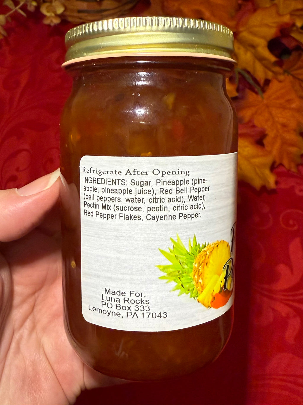 Pineapple Pepper Jelly 9 ounce Jar