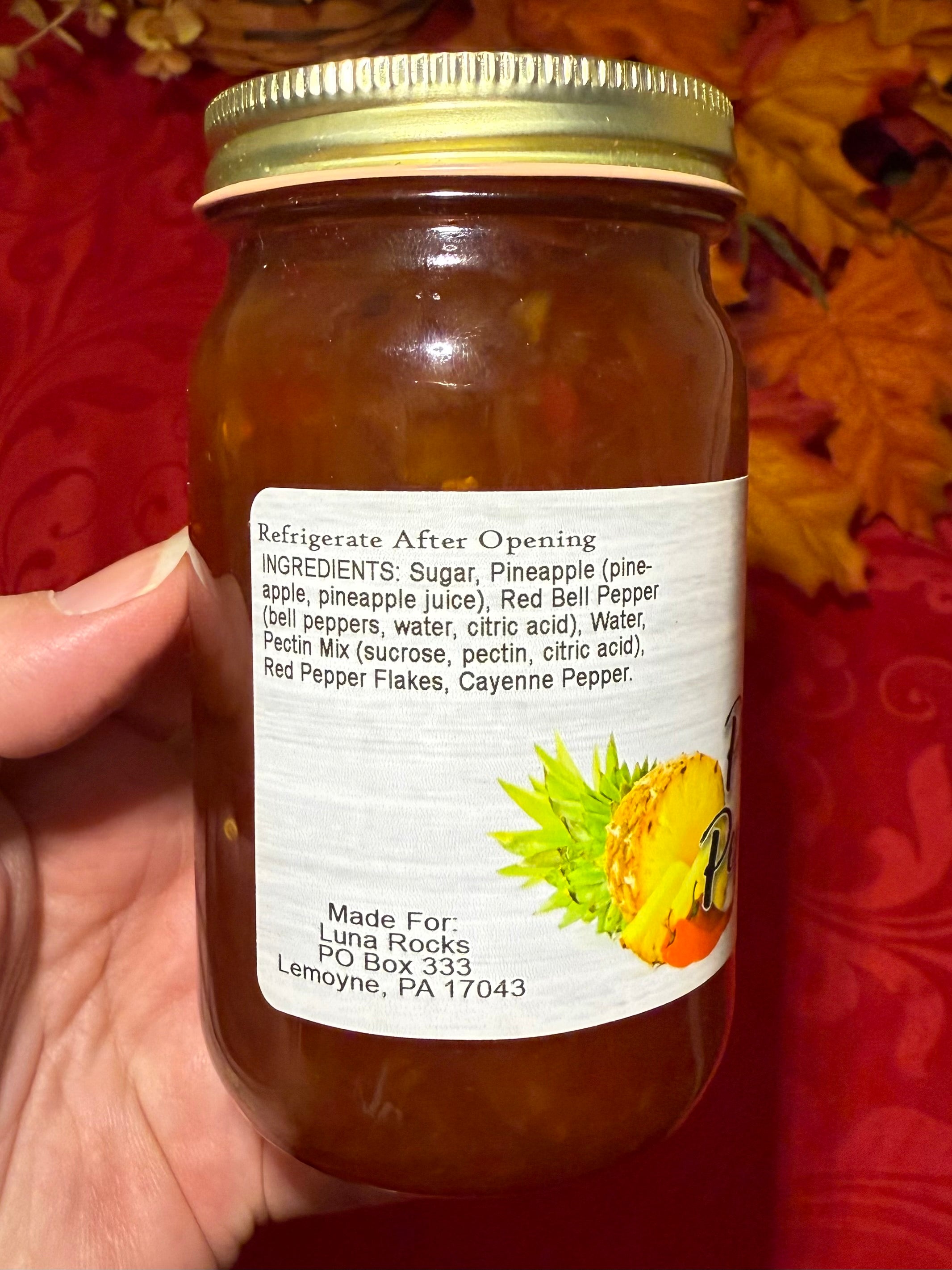 Pineapple Pepper Jelly 9 ounce Jar