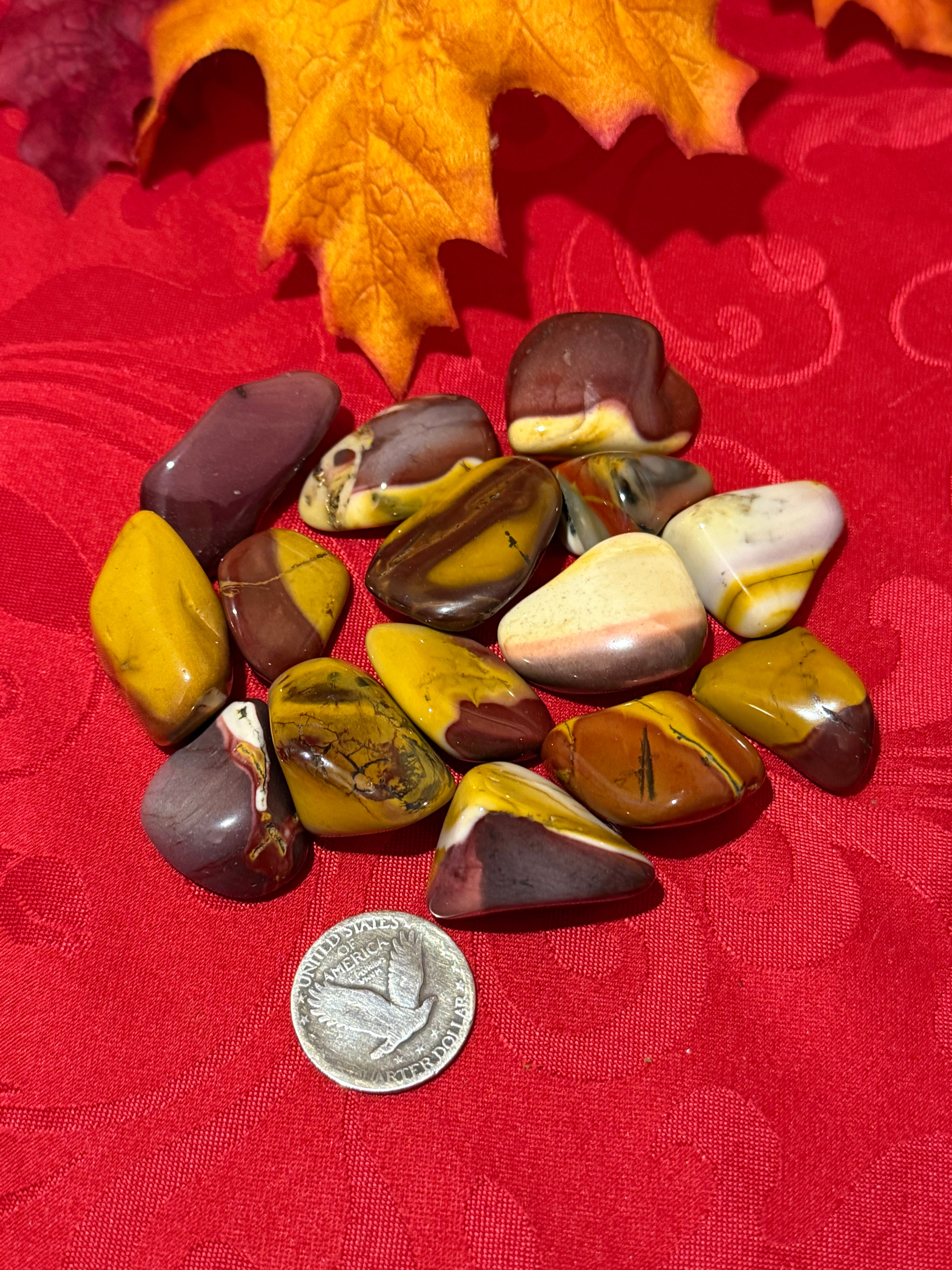 Mookaite Jasper Tumbled Polished Stone