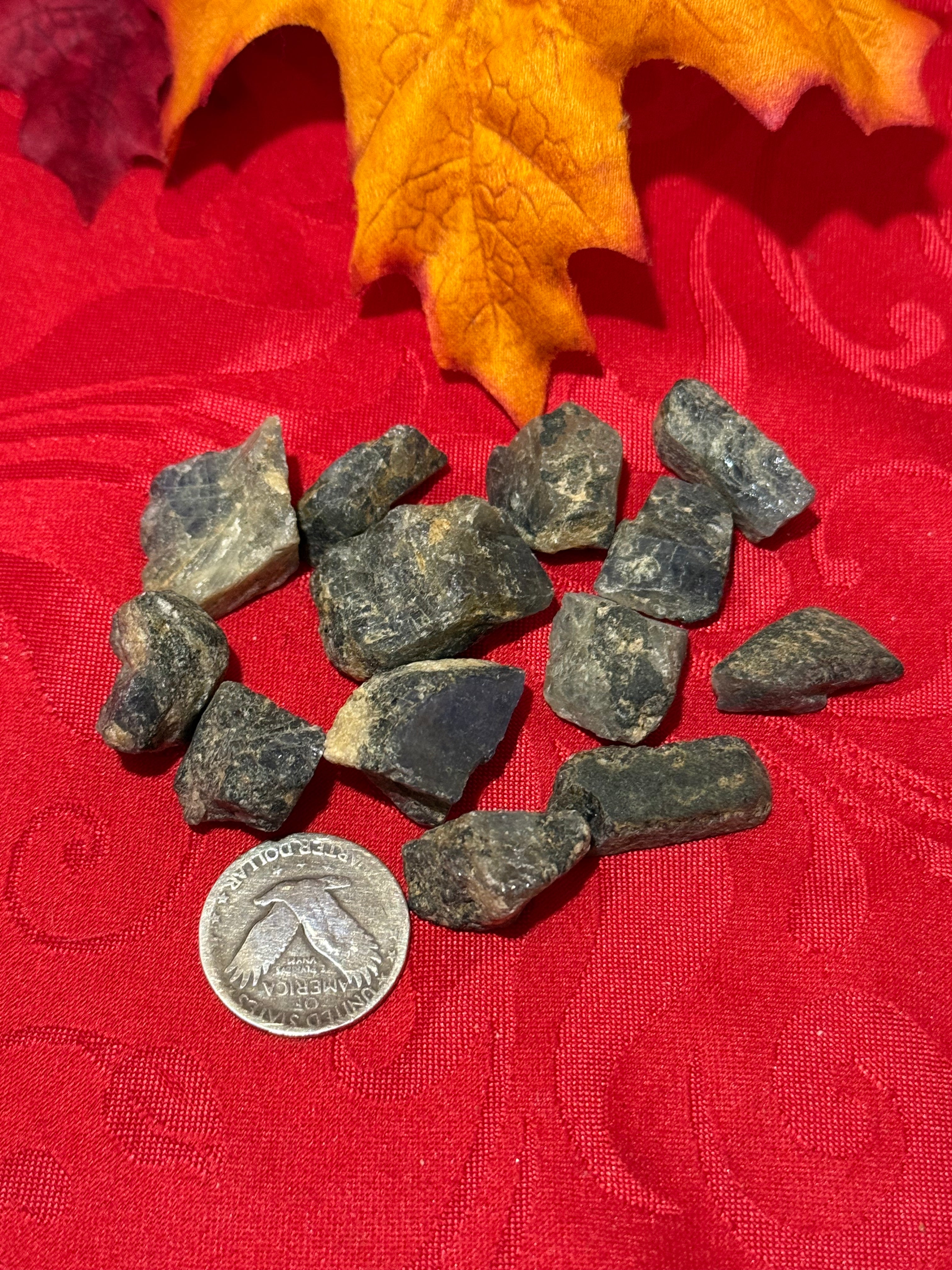 Rough Raw Blue Sapphire Crystal Stone