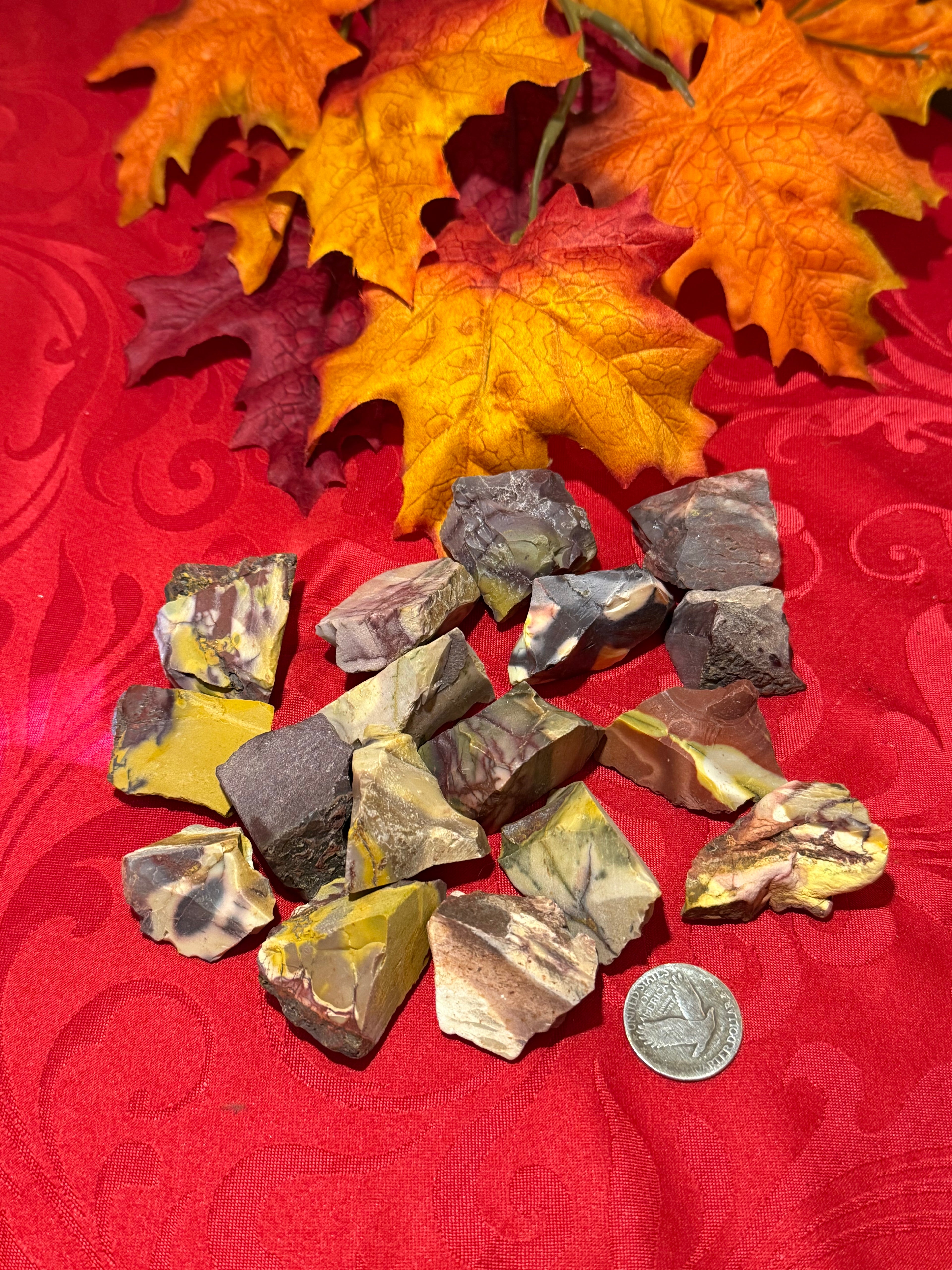 Rough Raw Mookaite Jasper Stone Chunks