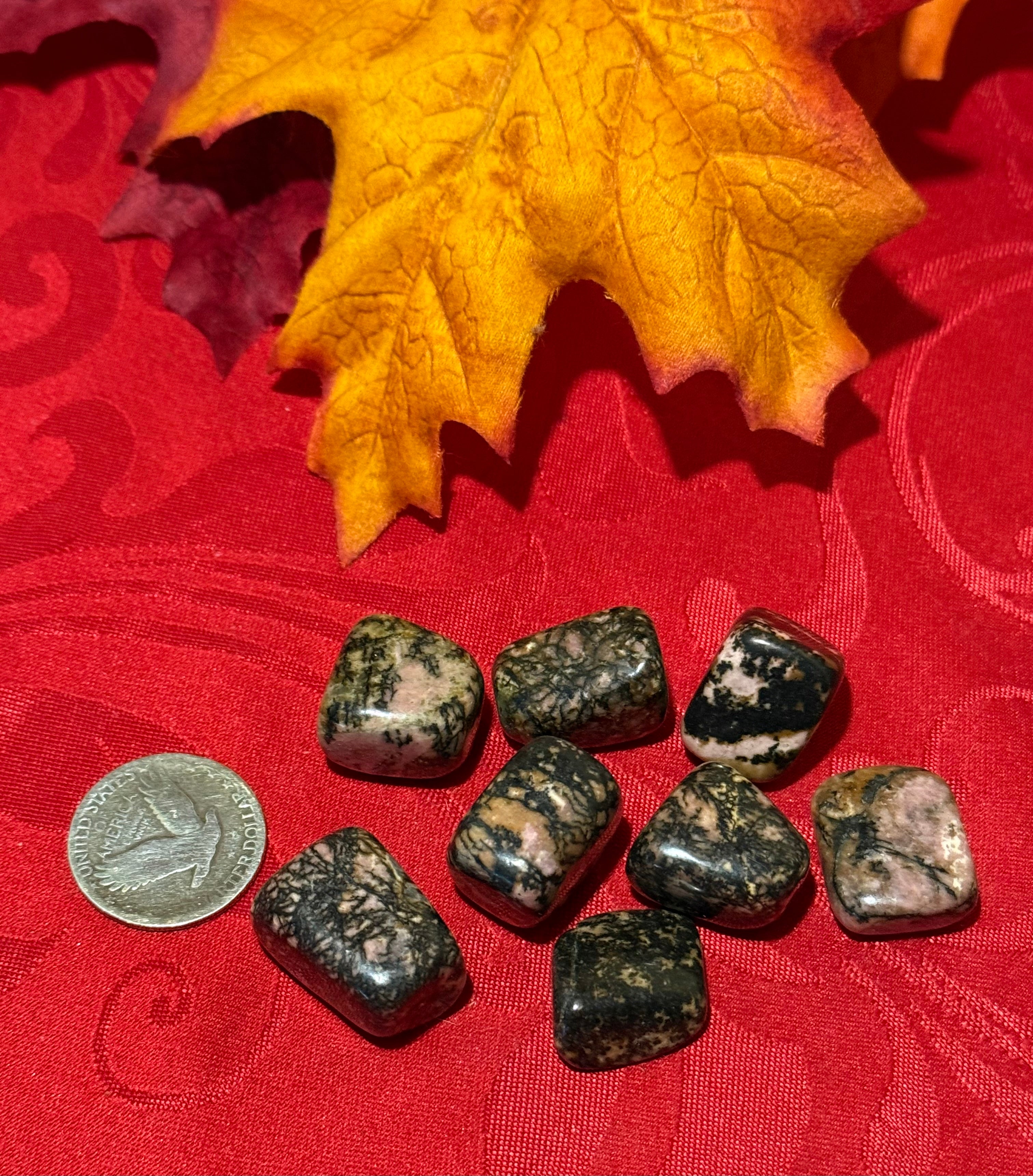 Rhodonite Tumbled Polished Stone