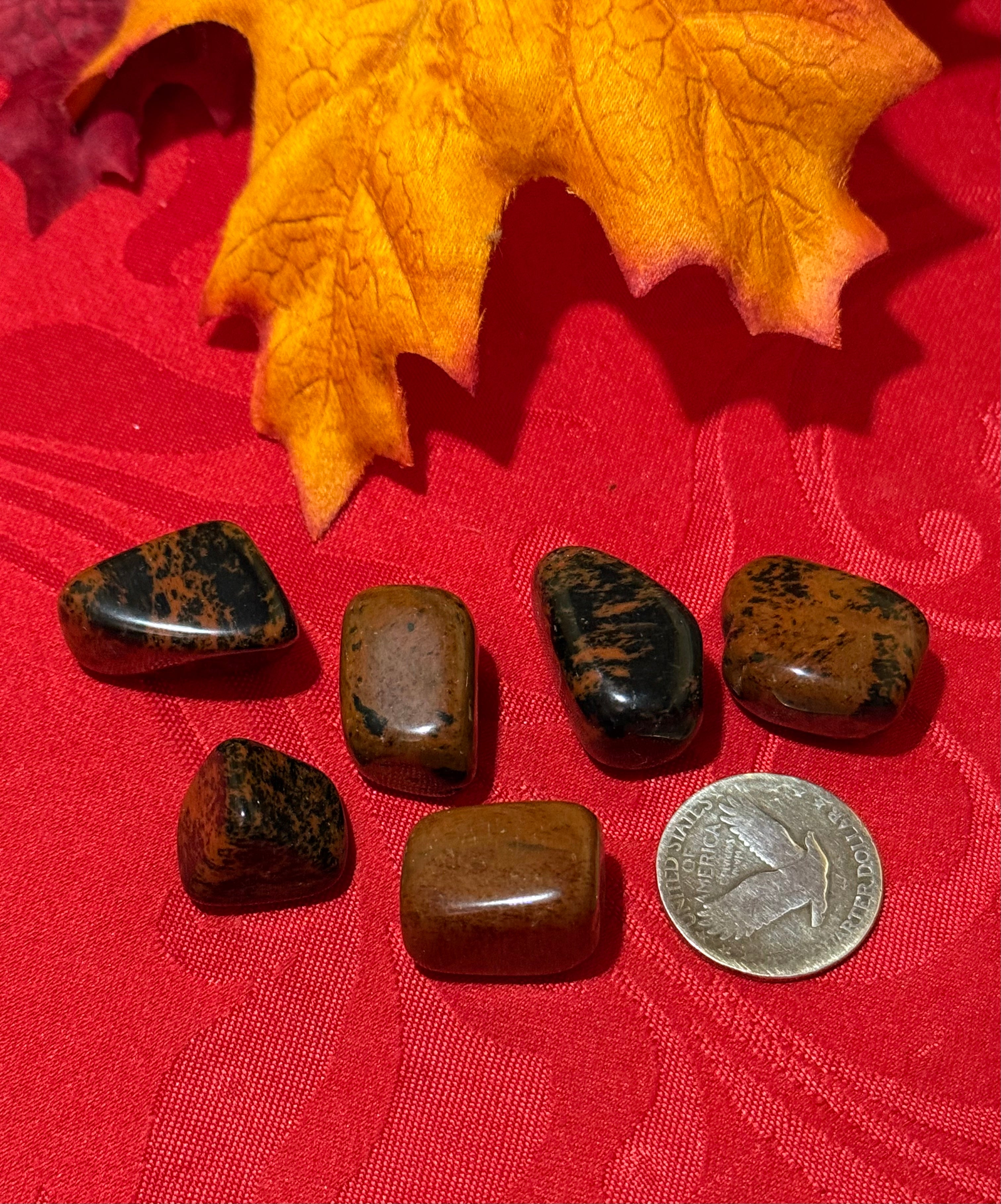 Mahogany Obsidian Tumbled Polished Stone