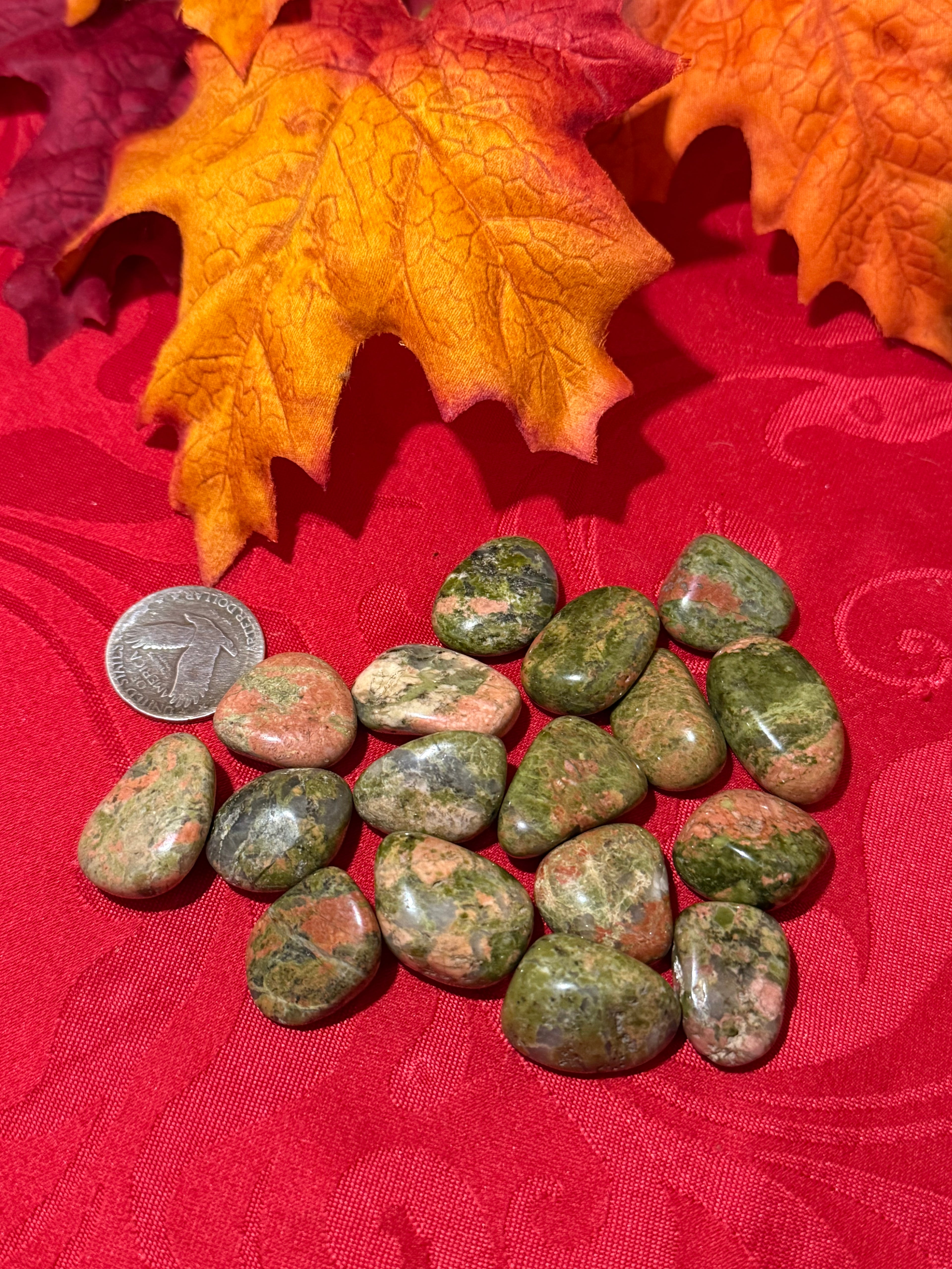 Unakite Tumbled Polished Stone