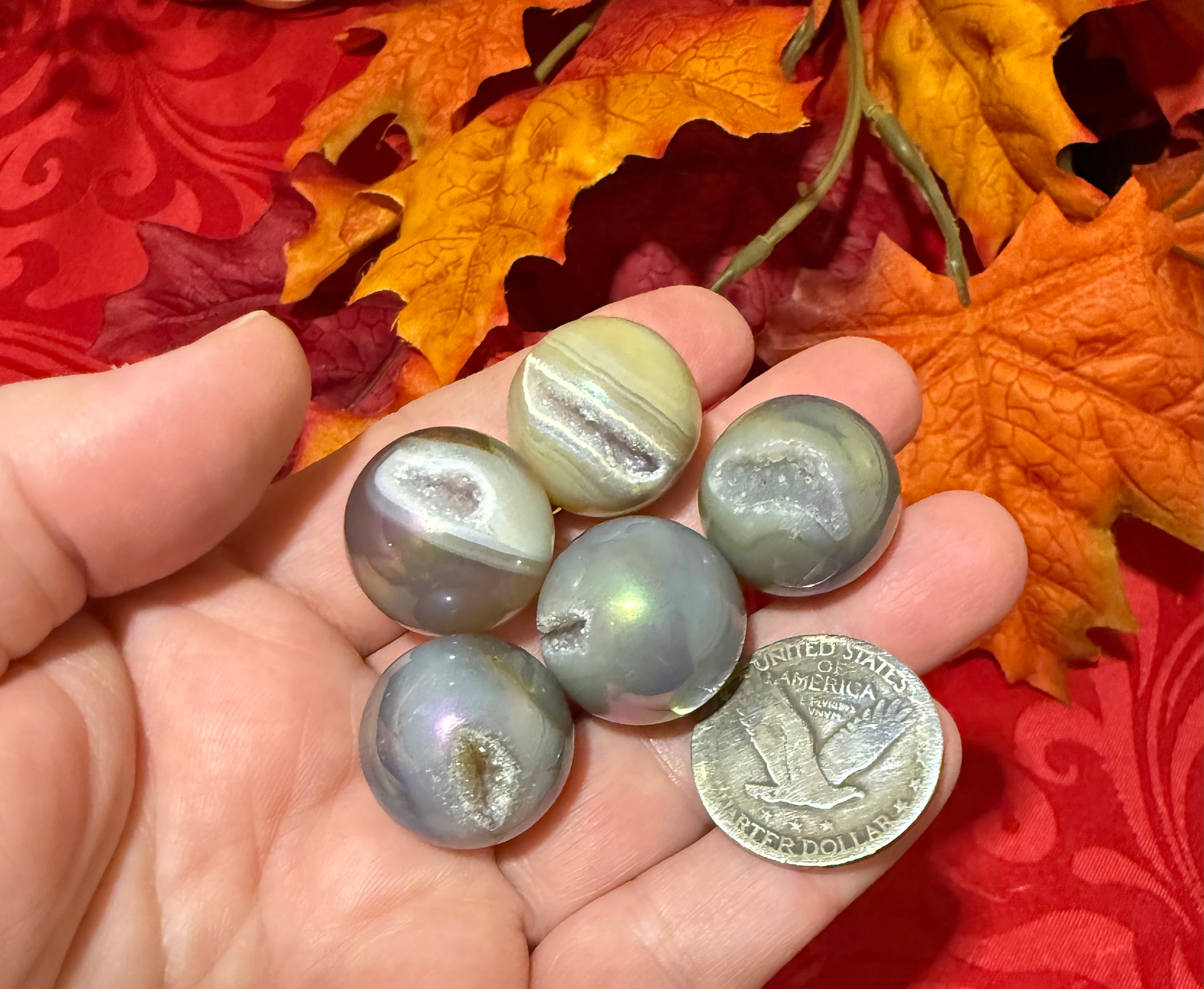 Druzy Agate Angel Aura Mini Sphere