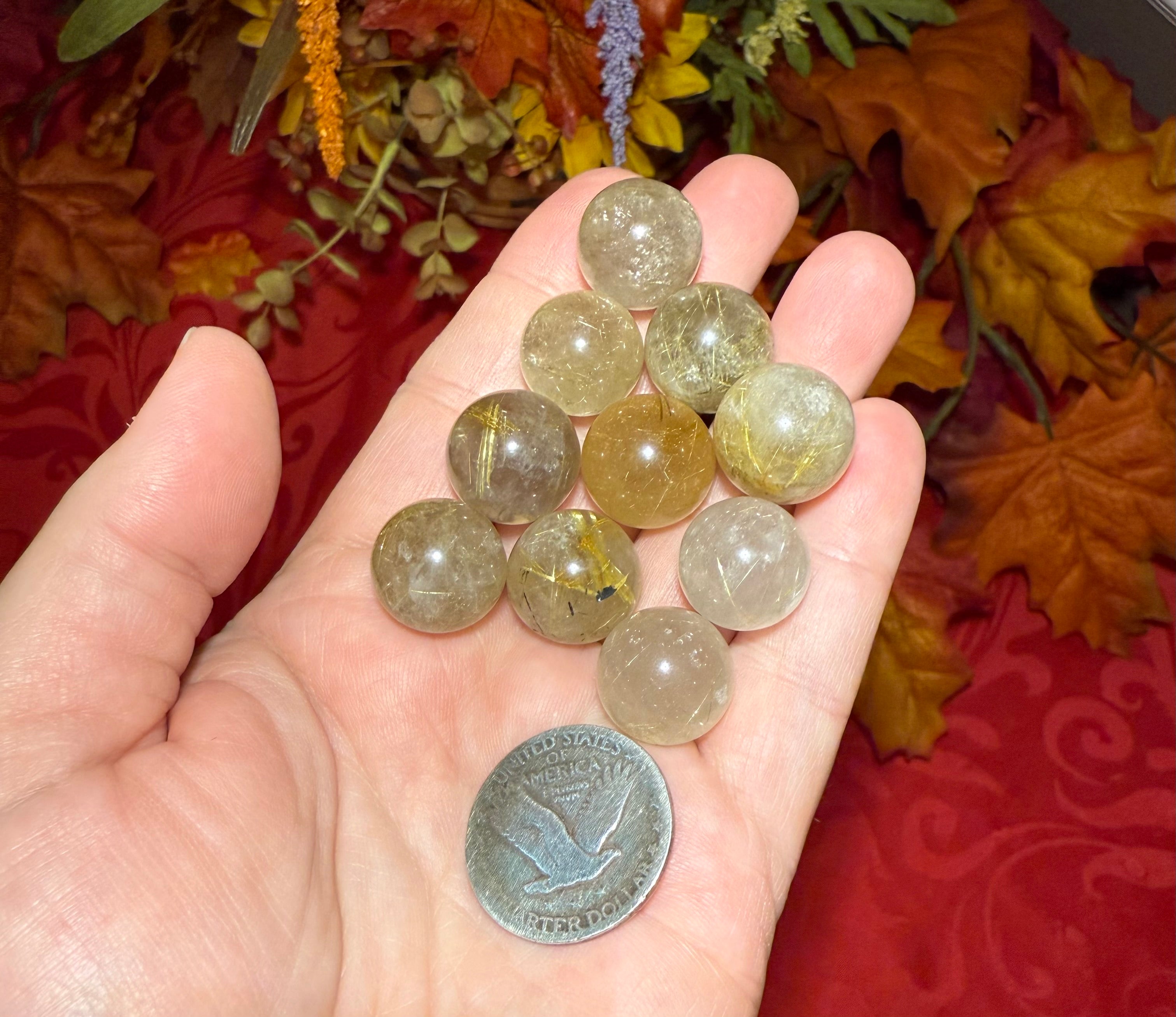 Rutilated Quartz Mini Sphere
