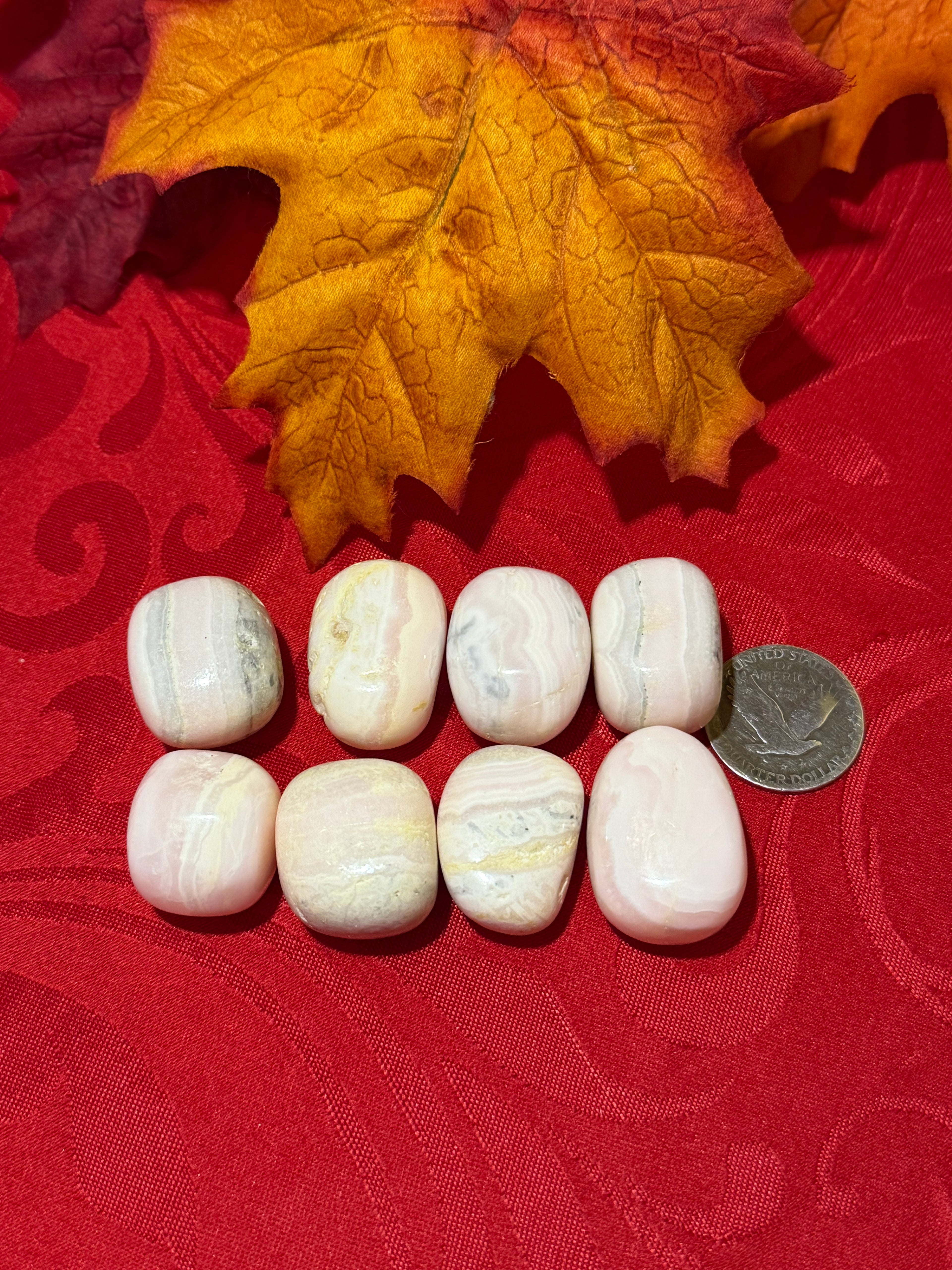 Mangano Calcite Tumbled Polished Stone
