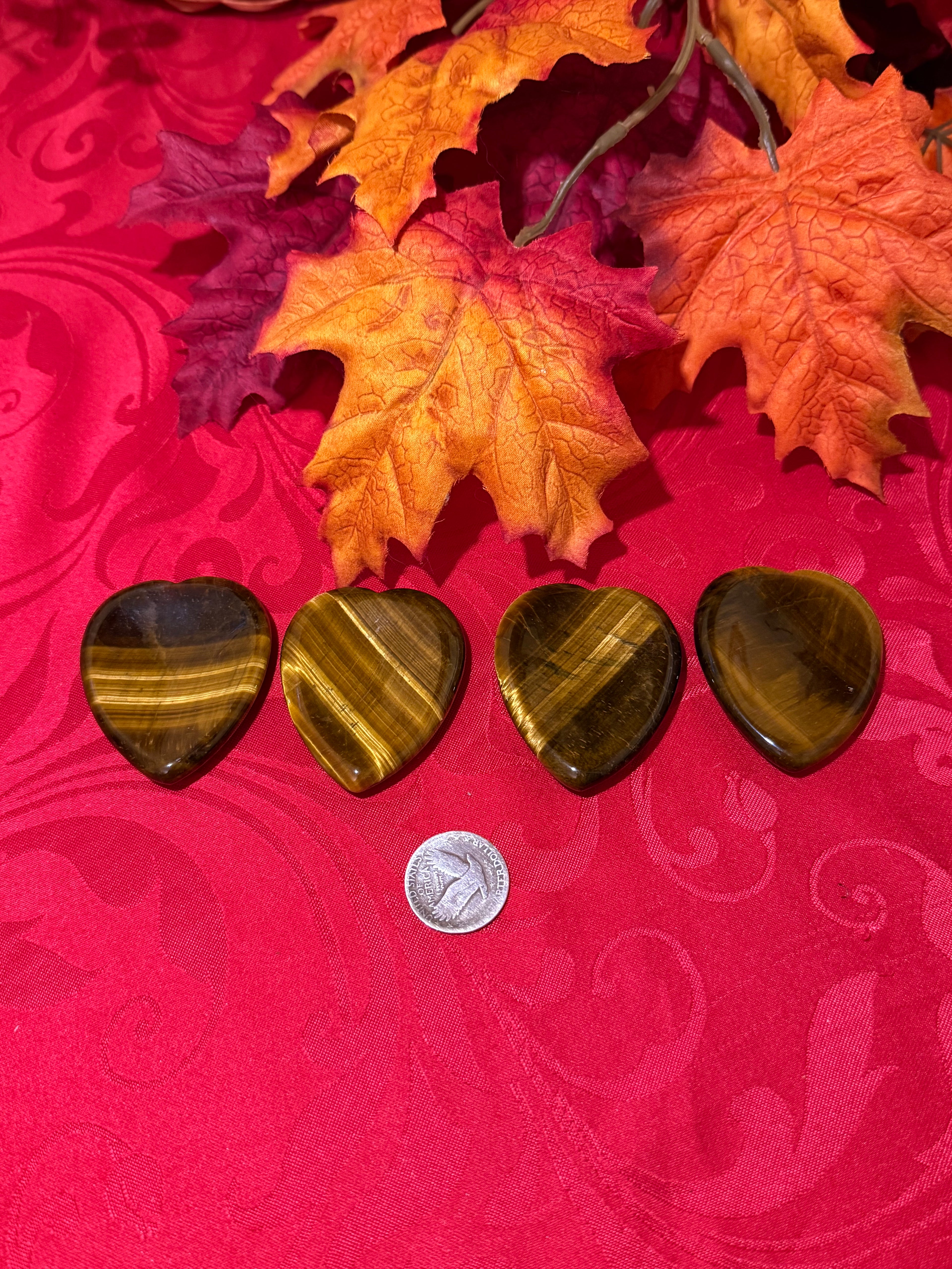 2.25” Tigerseye Heart Worry Stone