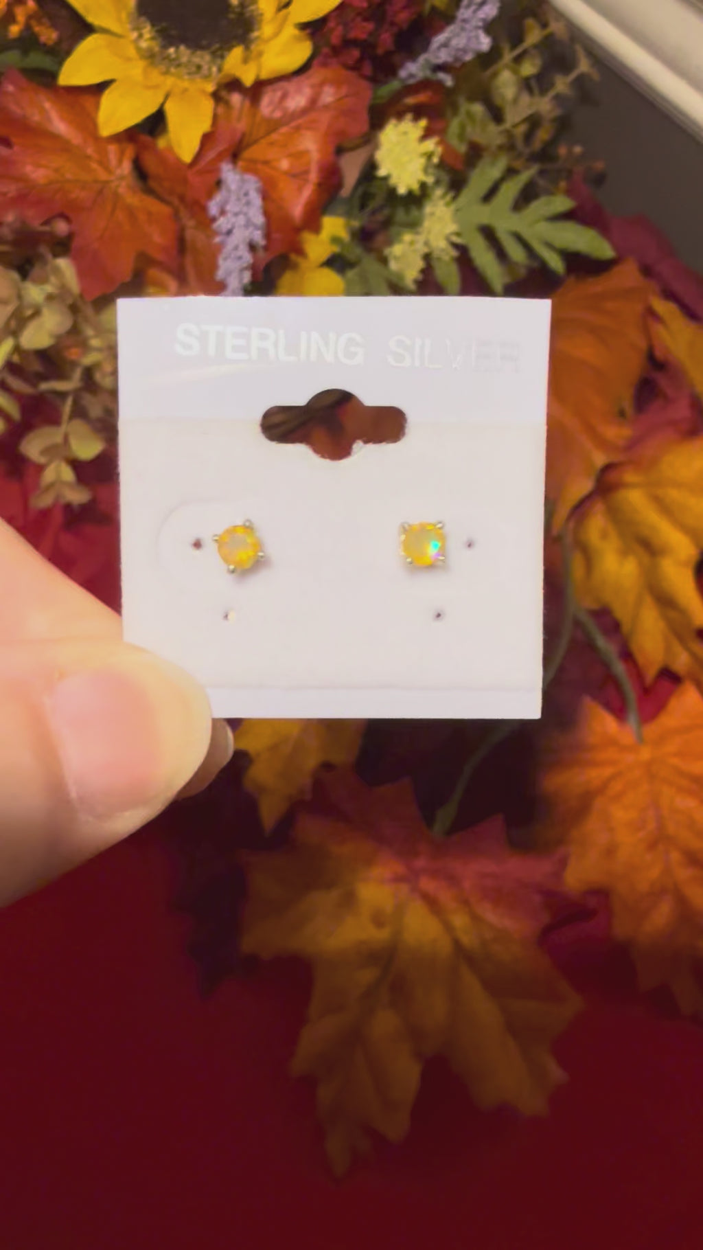 Faceted Ethiopian Opal Sterling Silver Stud Pierced Earrings