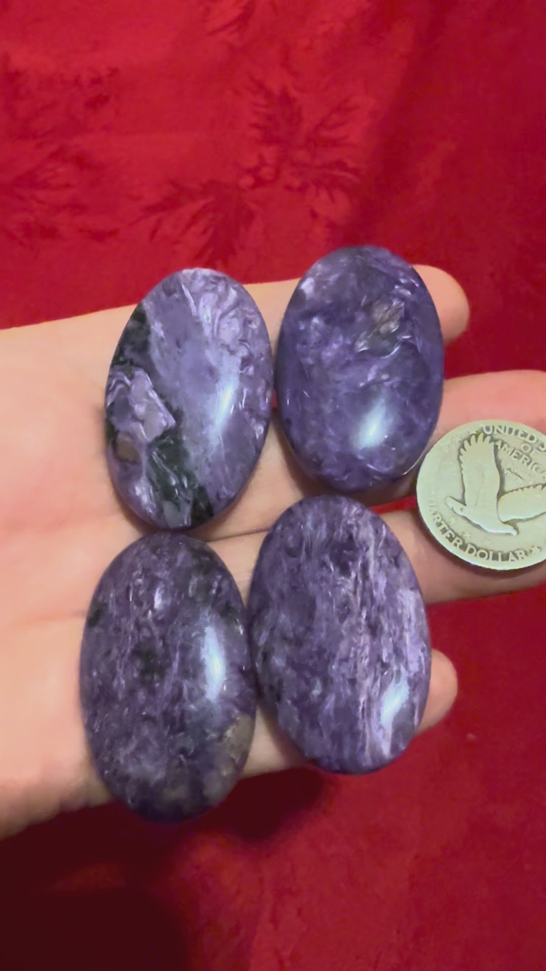 Charoite Polished Palm Stone