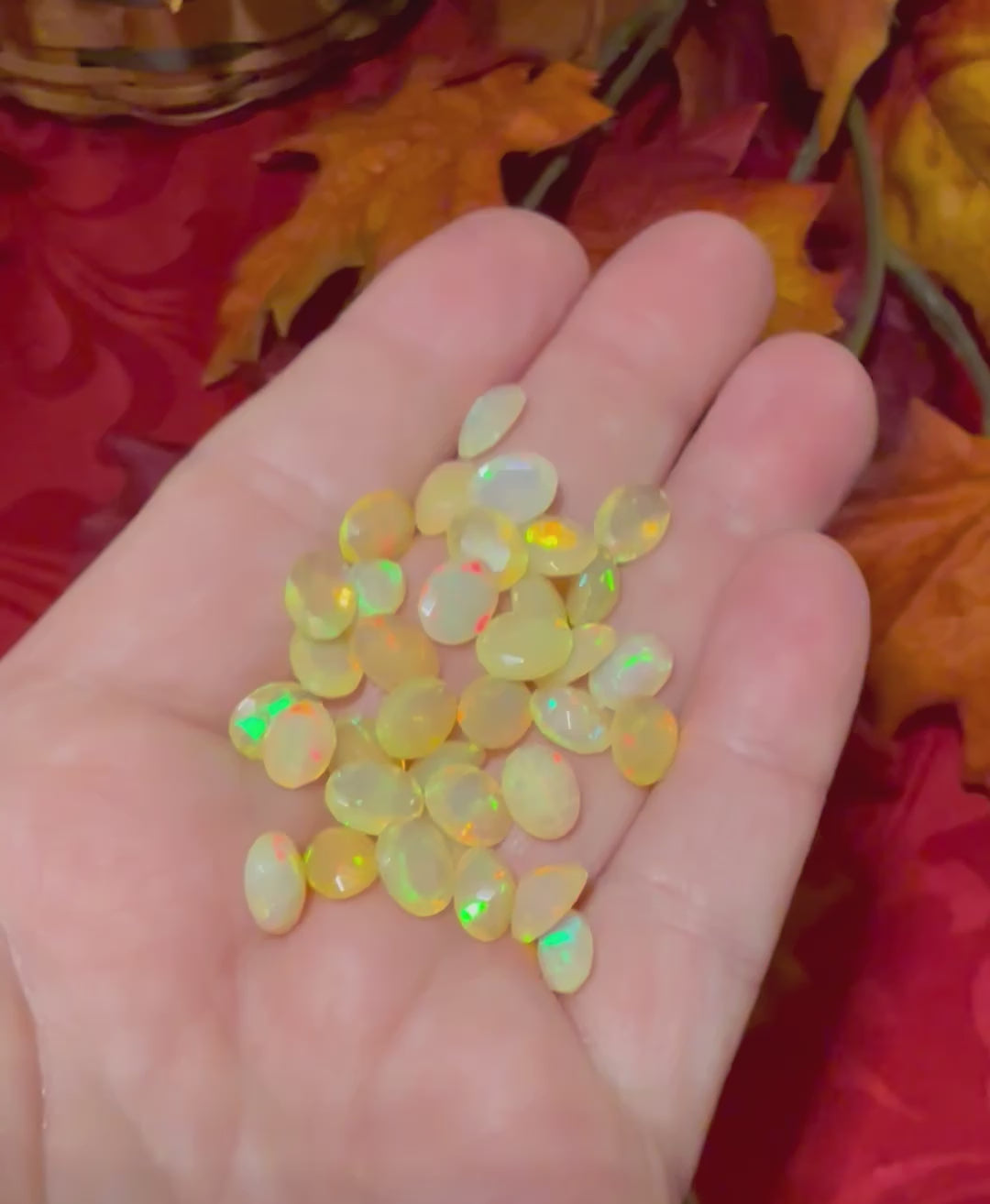 7mm Faceted Ethiopian Opal Gemstone