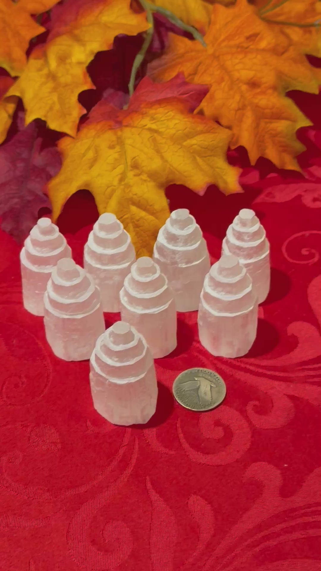 2” Selenite Crystal Iceberg Standing Tower