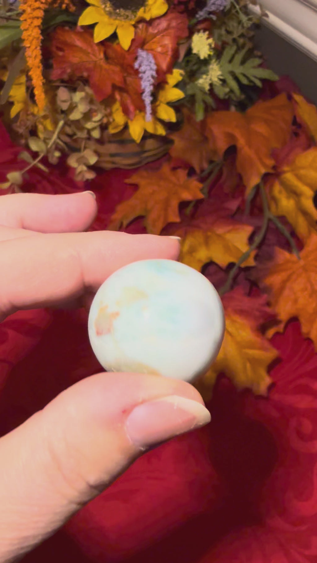 37.21g 29mm Larimar Sphere