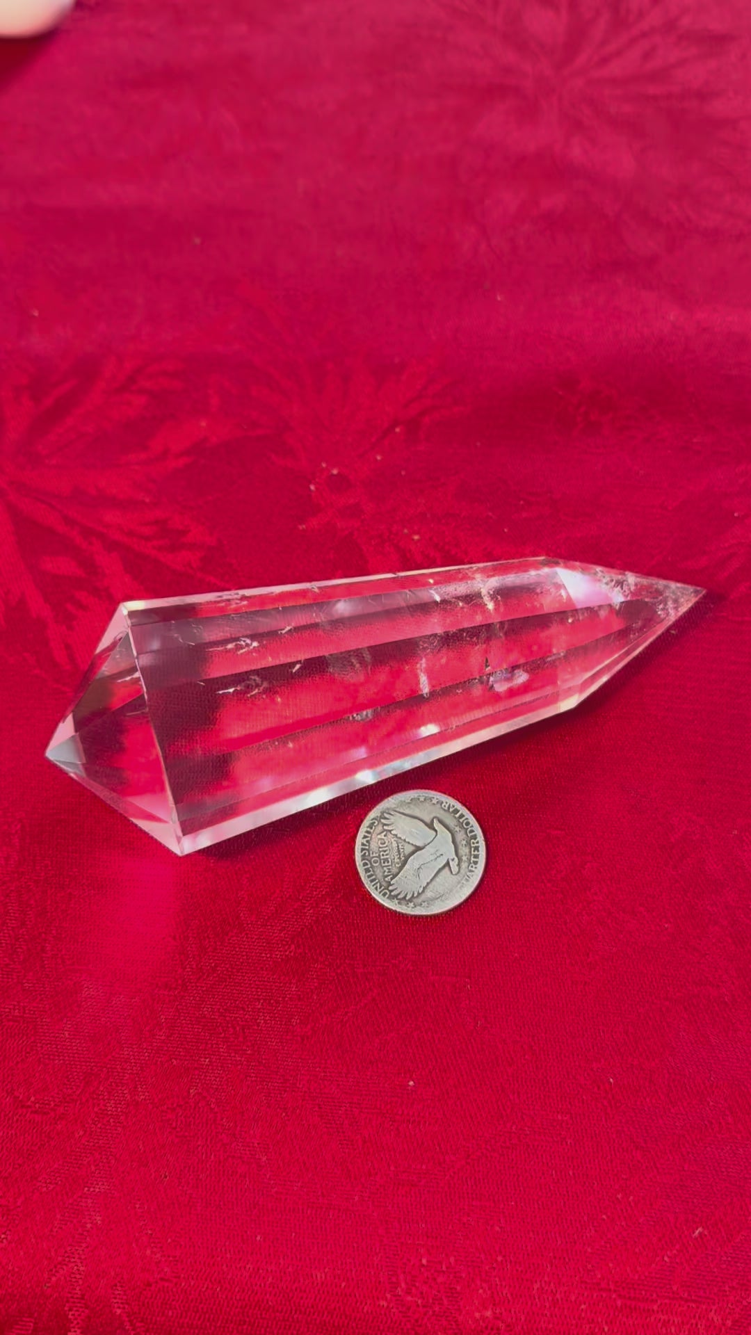 5” Clear Quartz Vogel DT Point
